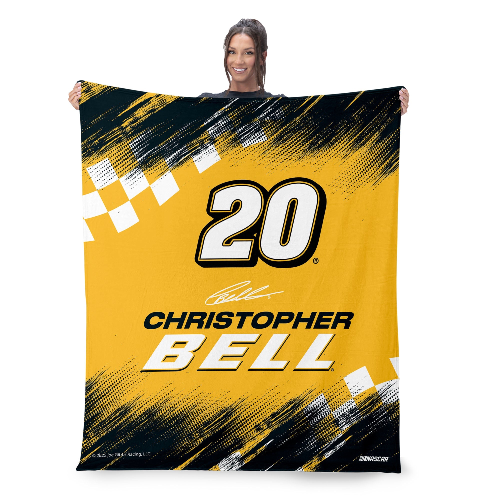 NASCAR Chris Bell Simple Speed Silk Touch Throw Blanket 50x60 inches