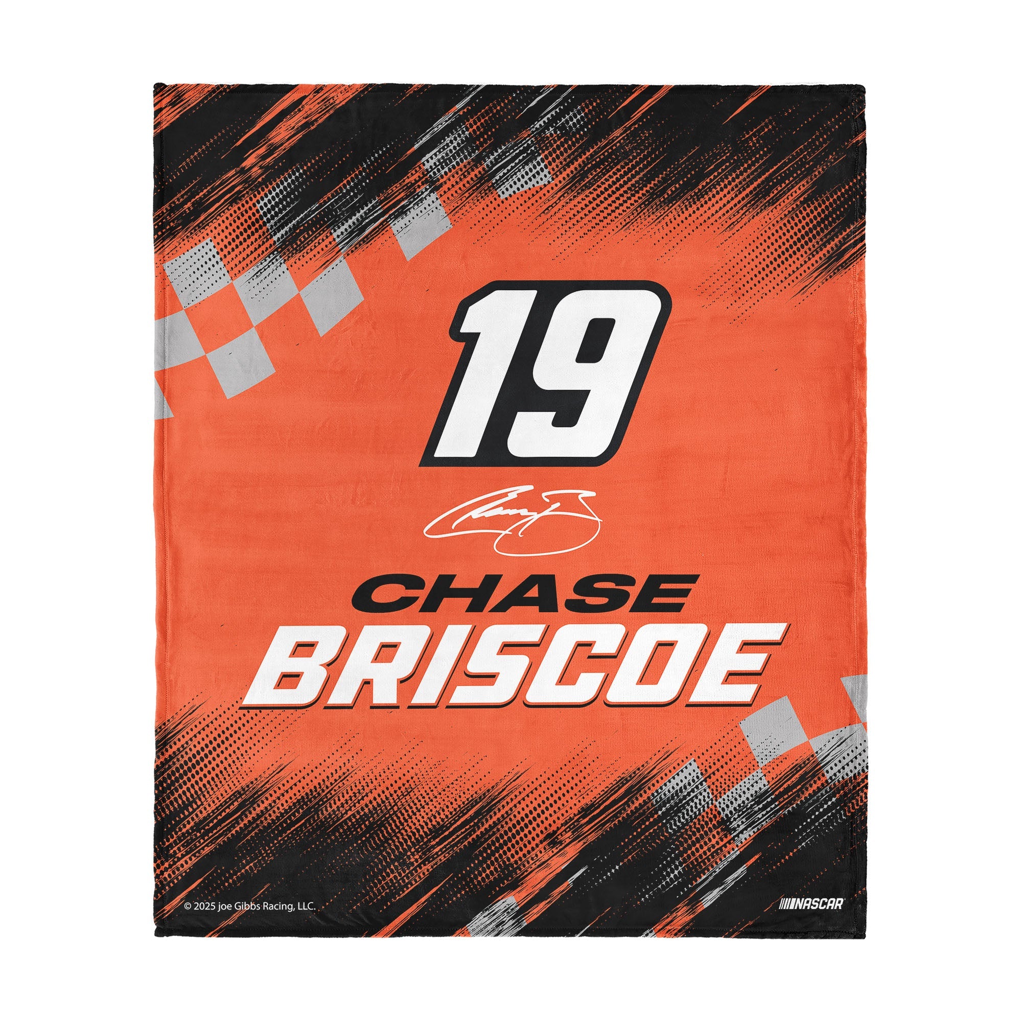 NASCAR Chase Bricoe Simple Speed Silk Touch Throw Blanket 50x60 inches