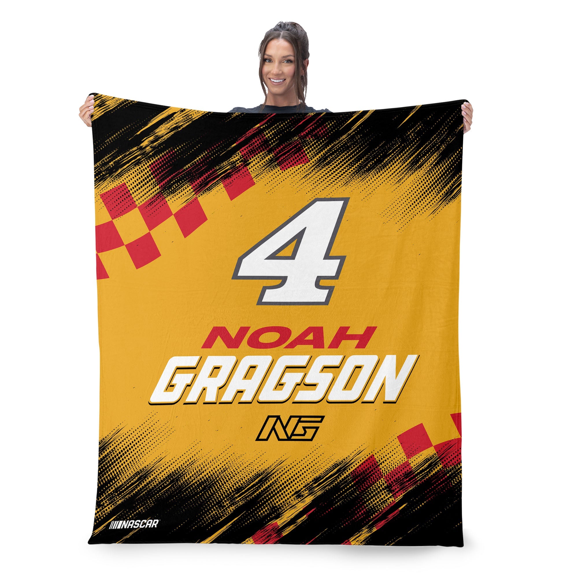 NASCAR Noah Gragson Simple Speed Silk Touch Throw Blanket 50x60 inches