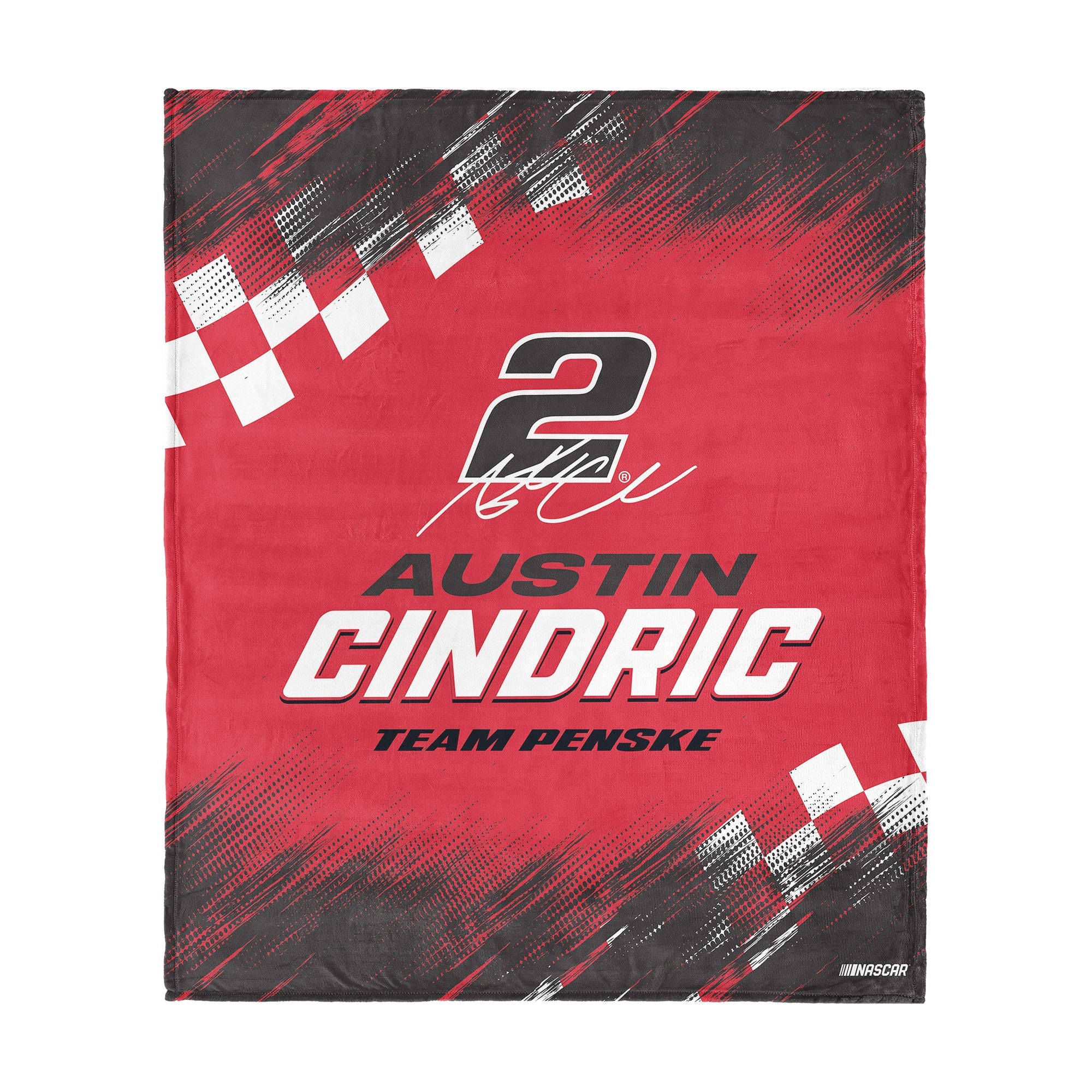 NASCAR Austin Cindric Simple Speed Silk Touch Throw Blanket 50x60 inches