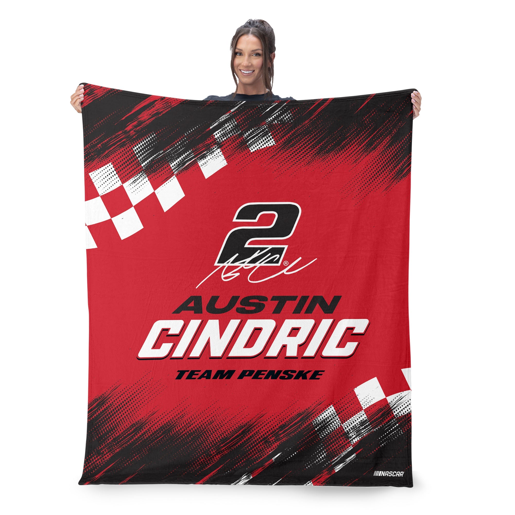 NASCAR Austin Cindric Simple Speed Silk Touch Throw Blanket 50x60 inches