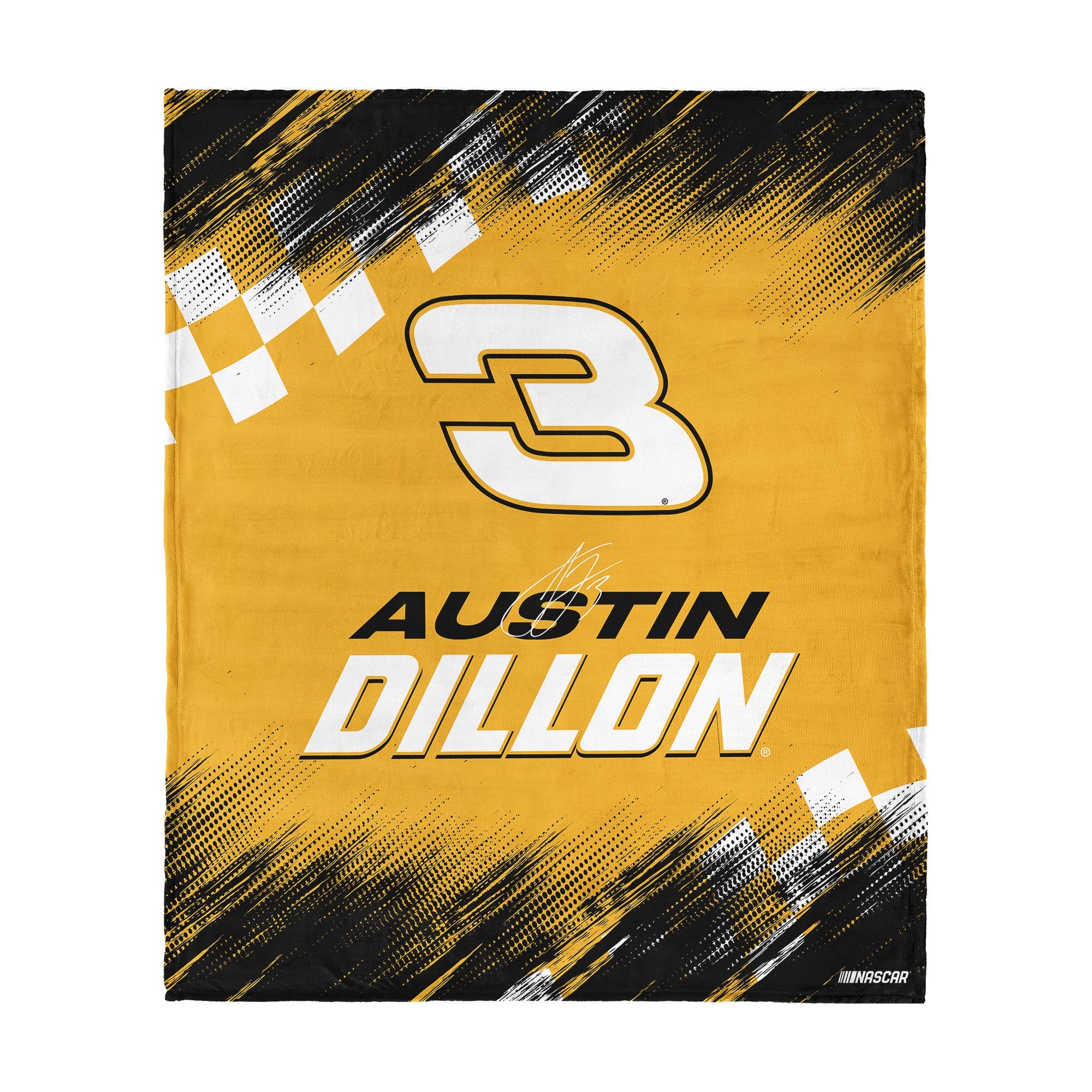 NASCAR Austin Dillon Simple Speed Silk Touch Throw Blanket 50x60 inches
