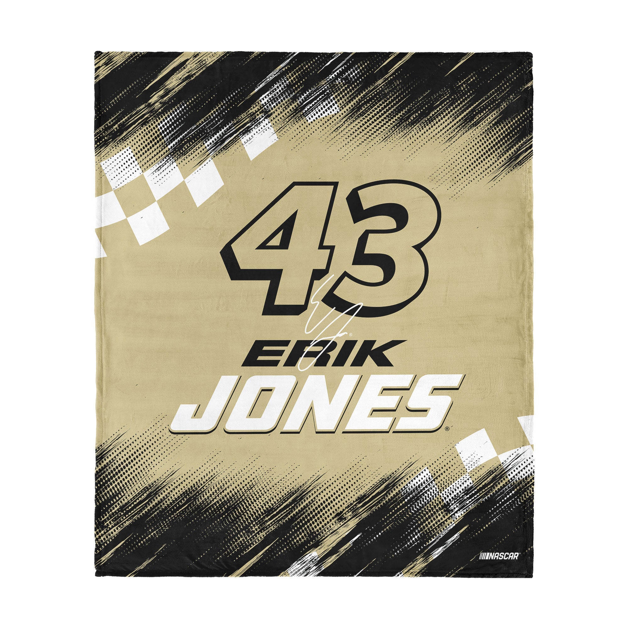 NASCAR Erik Jones Simple Speed Silk Touch Throw Blanket 50x60 inches