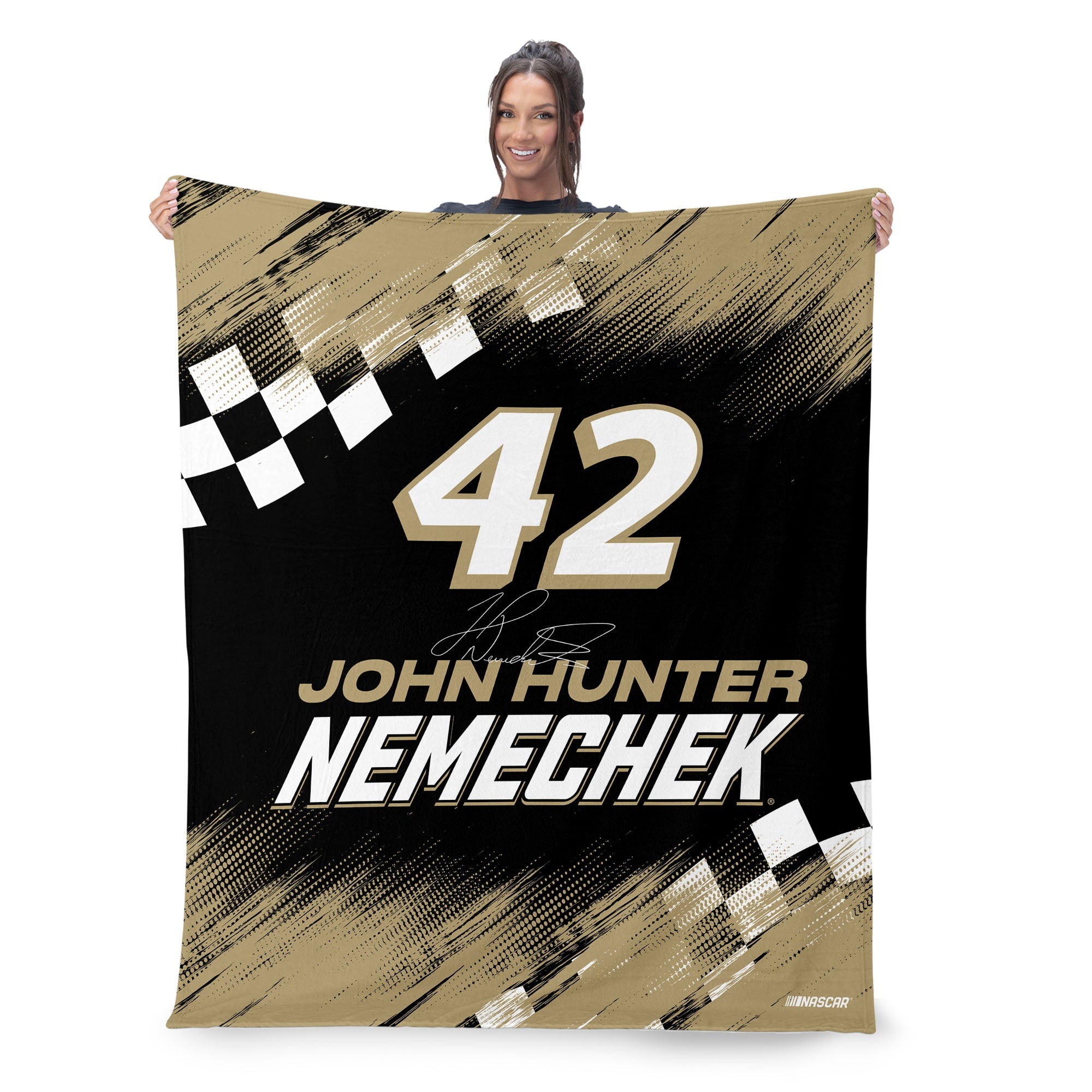 NASCAR John Hunter Nemechek Simple Speed Silk Touch Throw Blanket 50x60 inches