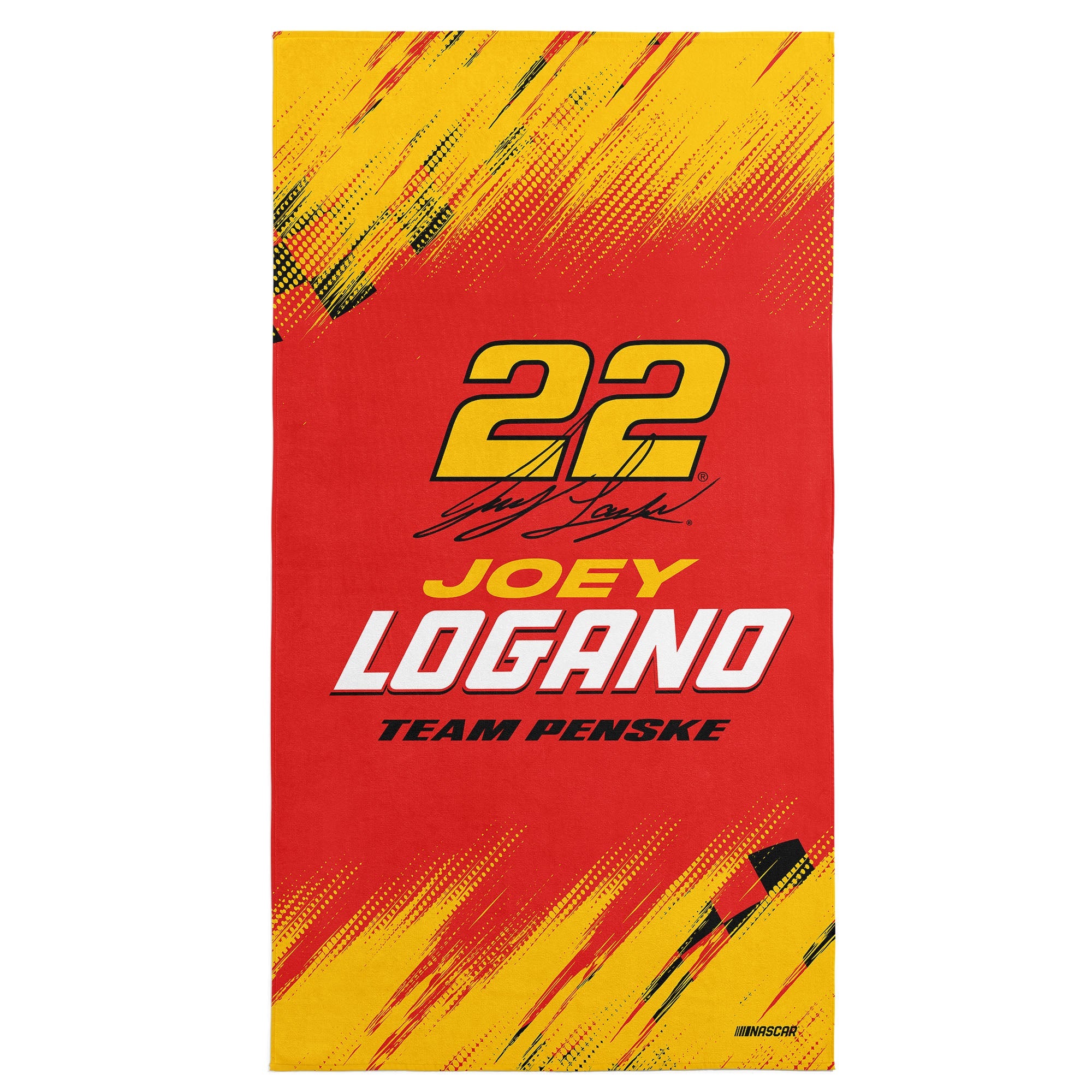 NASCAR Joey Logano Simple Speed Beach Towel 30x60 inches