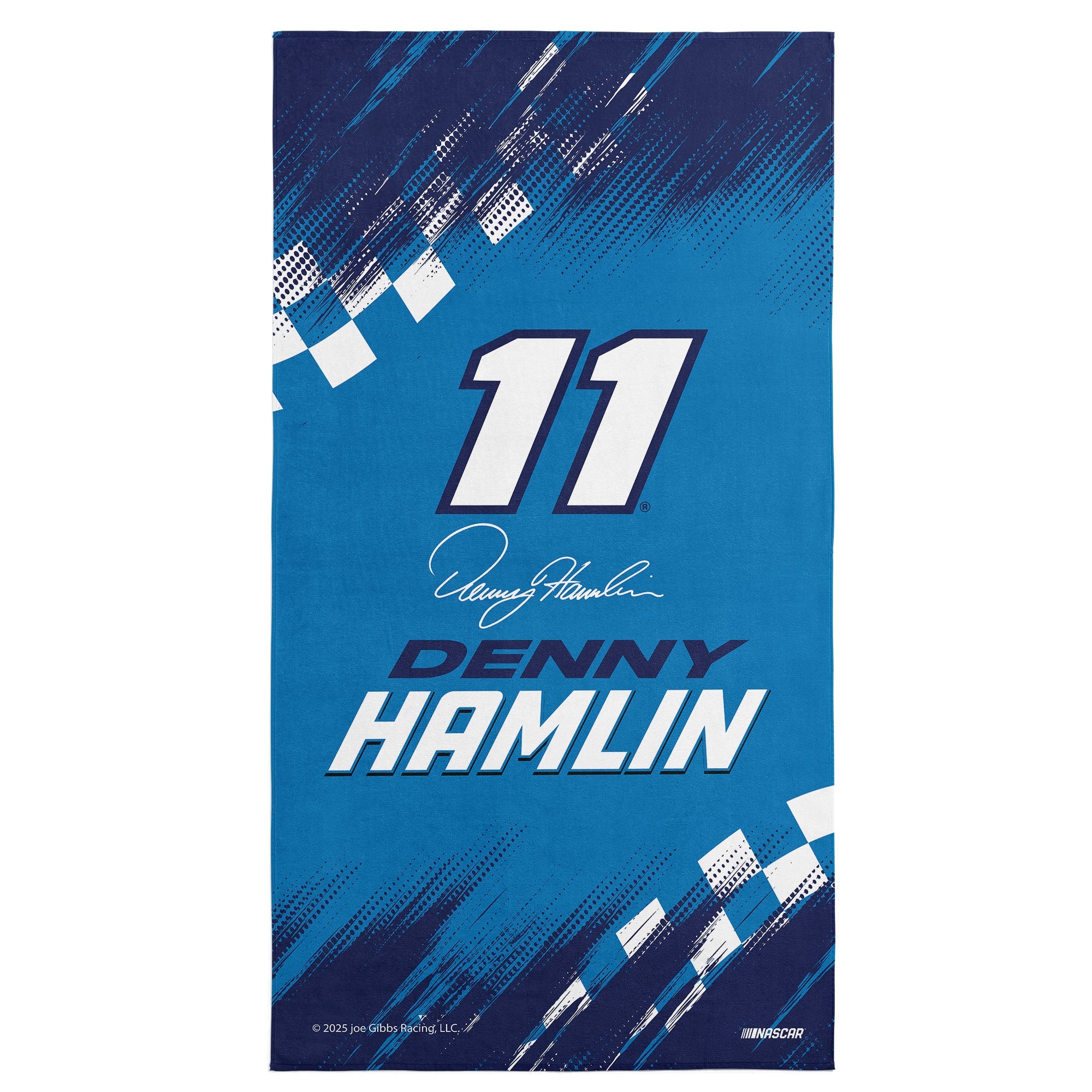 NASCAR Denny Hamlin Simple Speed Beach Towel 30x60 inches