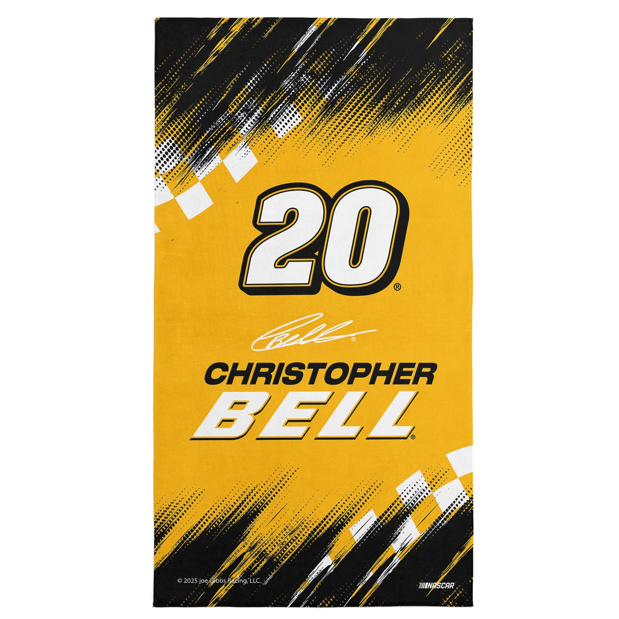 NASCAR Chris Bell Simple Speed Beach Towel 30x60 inches