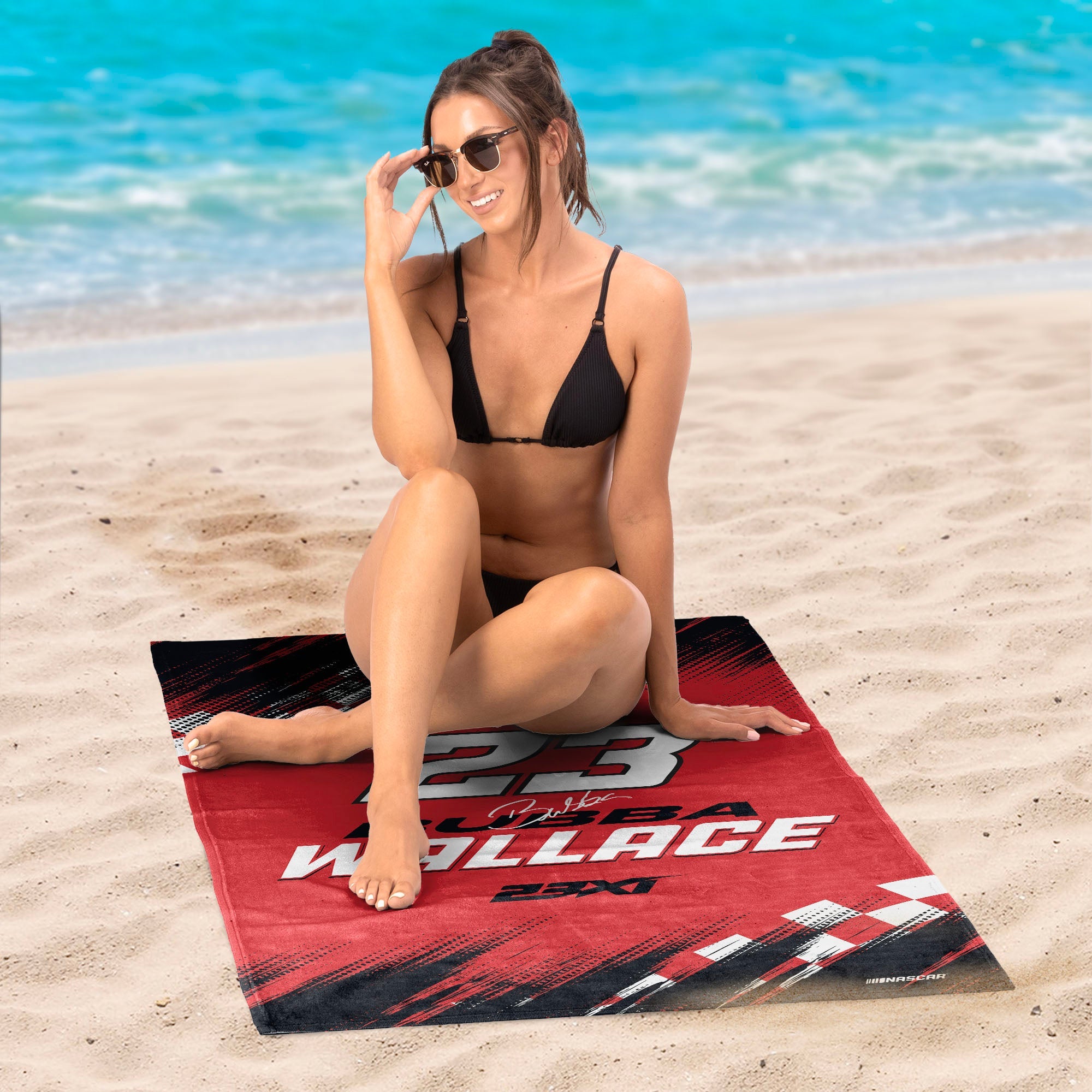 NASCAR Bubba Wallace Simple Speed Beach Towel 30x60 inches