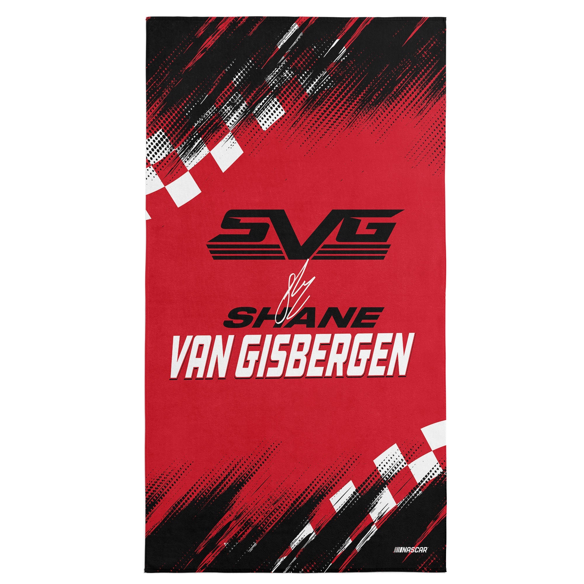 NASCAR Shane Van Gisbergen Simple Speed Beach Towel 30x60 inches