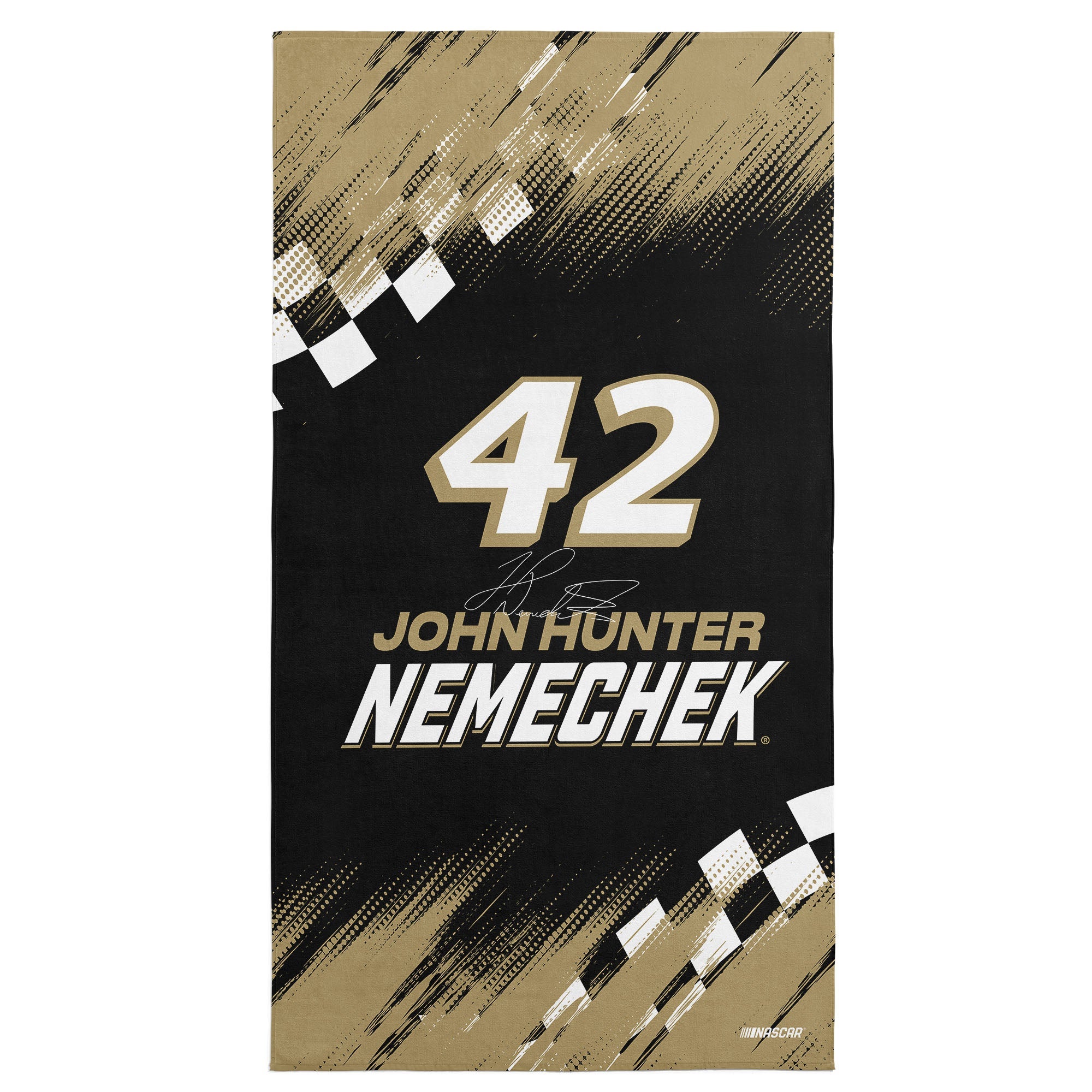 NASCAR John Hunter Nemechek Simple Speed Beach Towel 30x60 inches