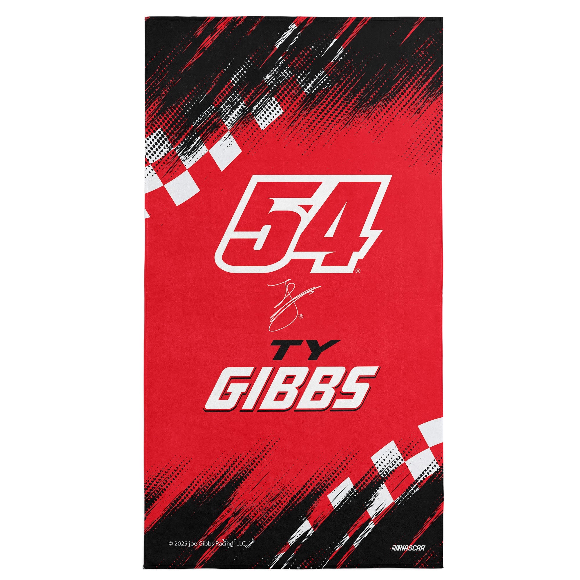 NASCAR Ty Gibbs Simple Speed Beach Towel 30x60 inches