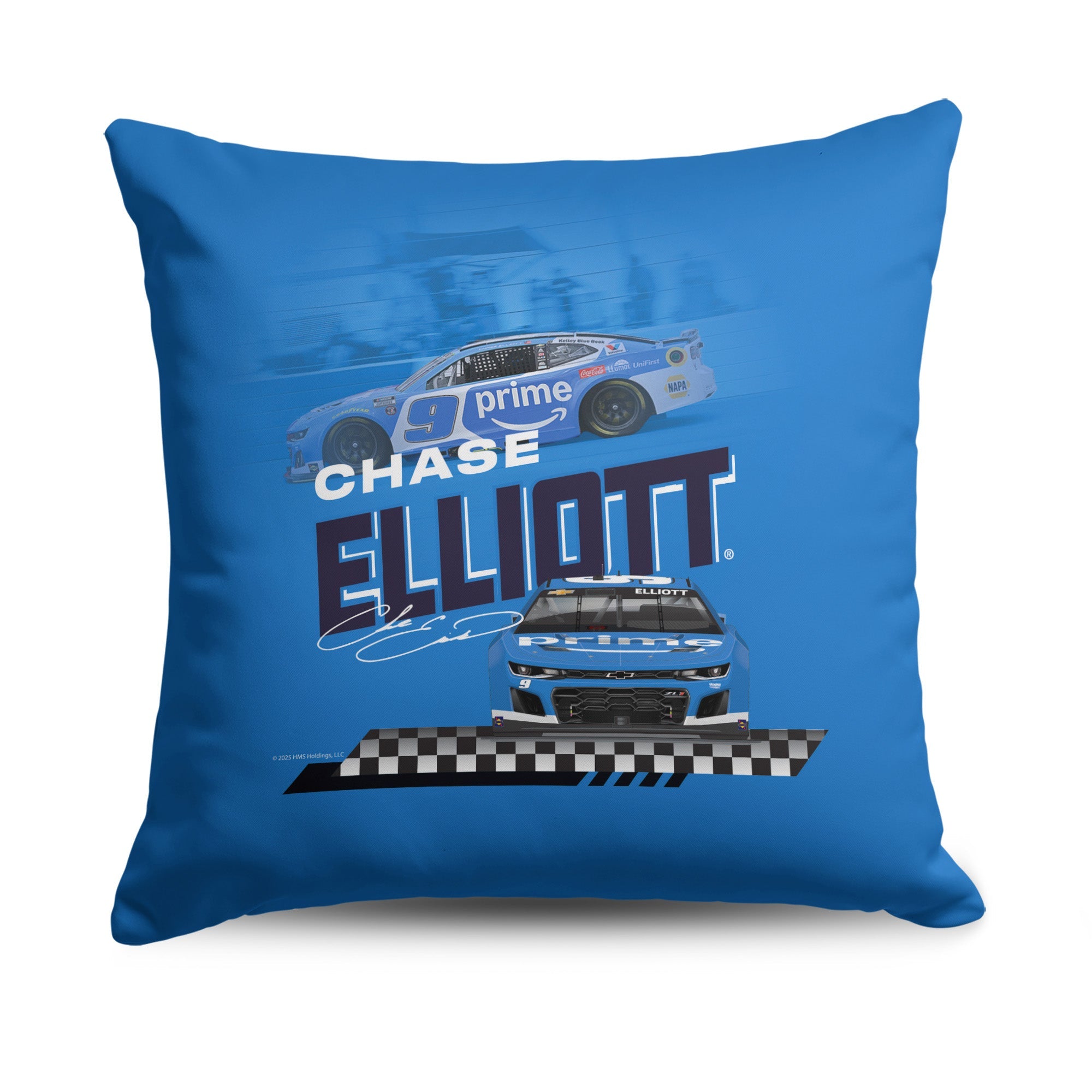 NASCAR Chase Elliot Race Track Throw Pillow 18x18 inches