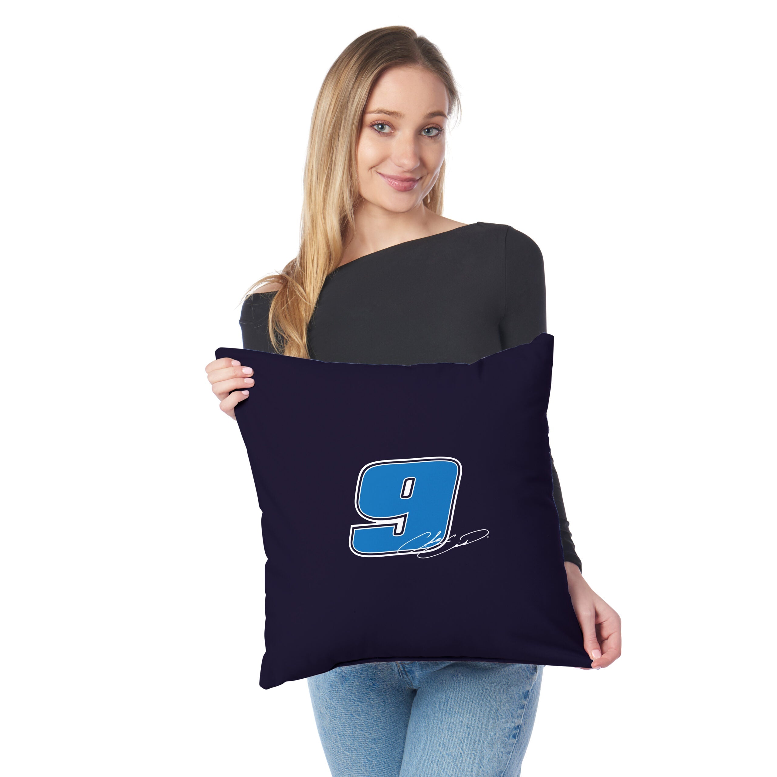 NASCAR Chase Elliott Simple Speed Throw Pillow 18x18 inches