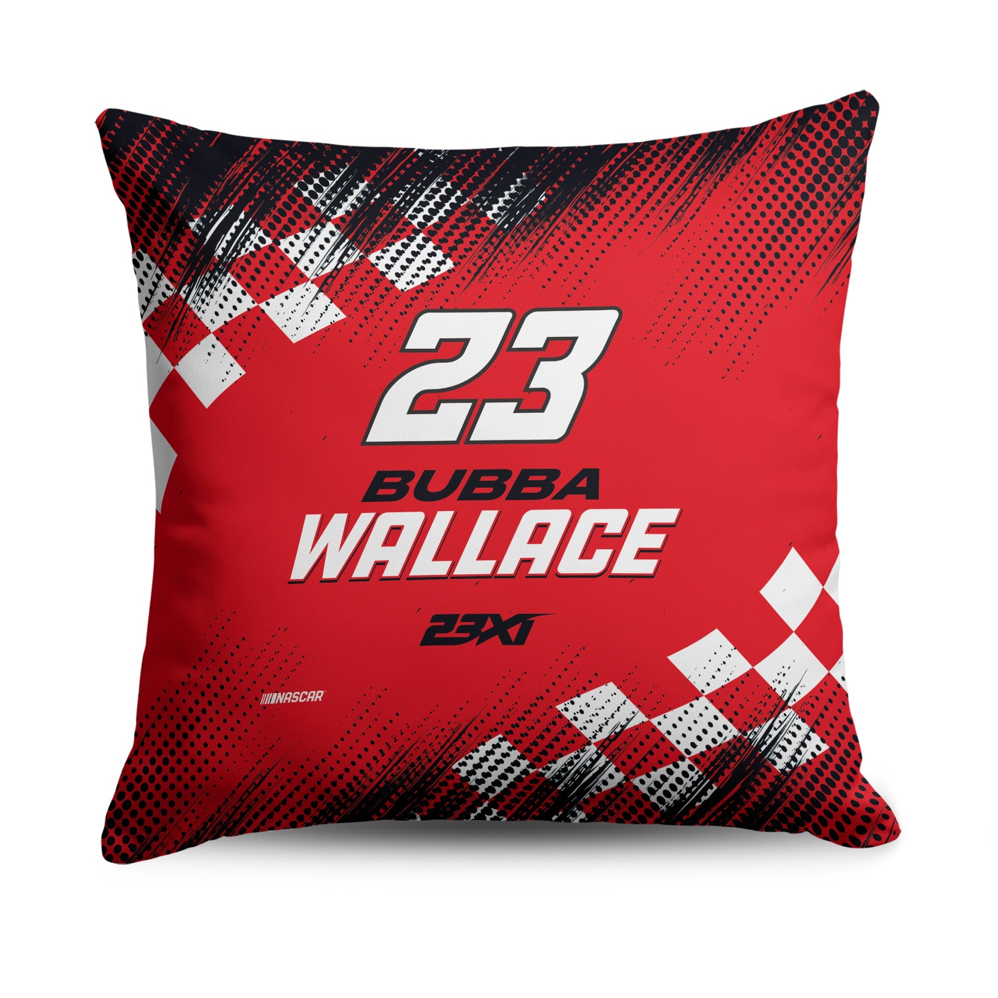 NASCAR Bubba Wallace Simple Speed Throw Pillow 18x18 inches