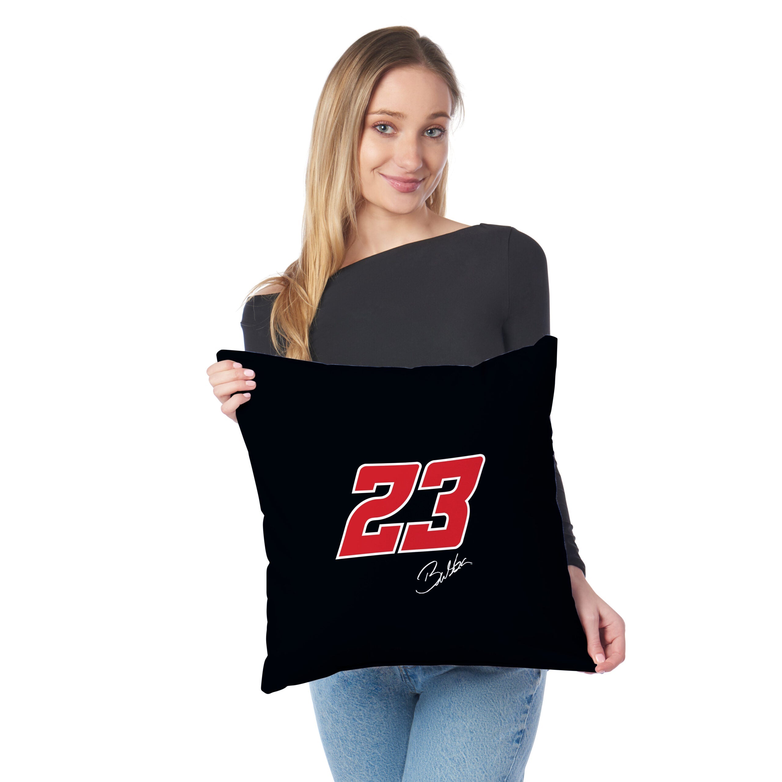 NASCAR Bubba Wallace Simple Speed Throw Pillow 18x18 inches