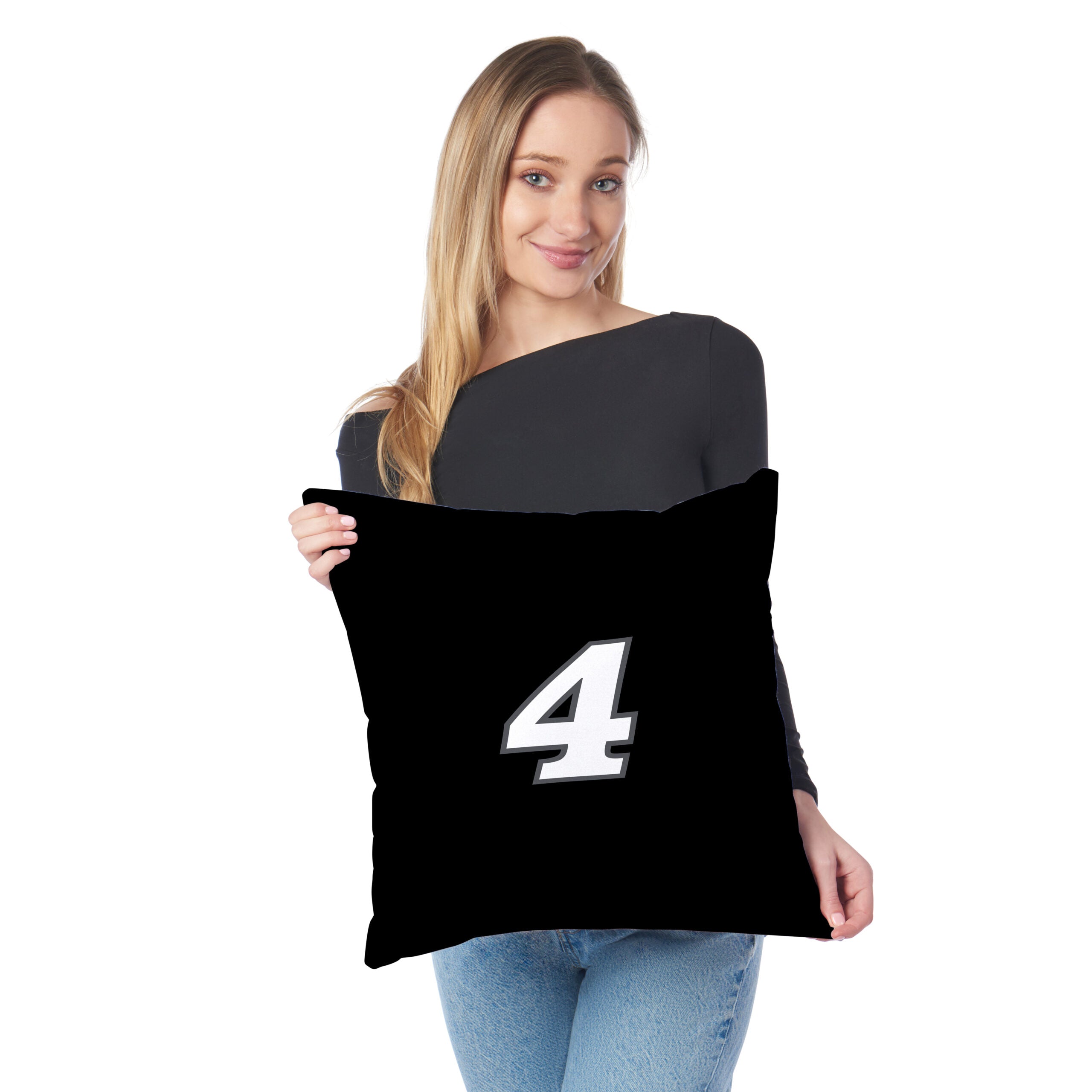 NASCAR Noah Gragson Simple Speed Throw Pillow 18x18 inches