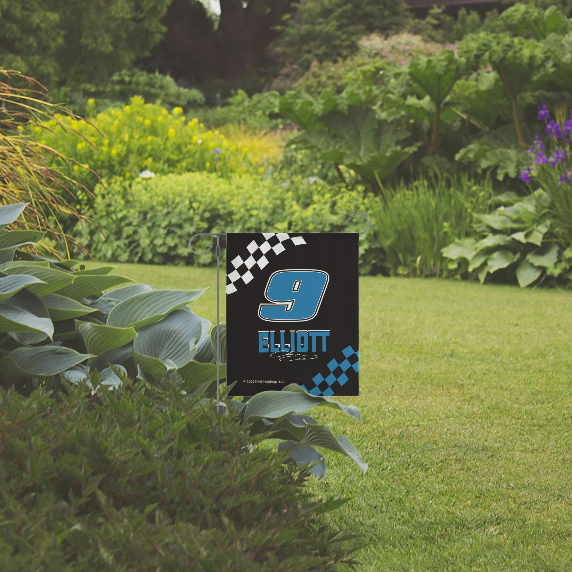 NASCAR Chase Elliot Checkered Double Sided Garden Flag 12x17 inches