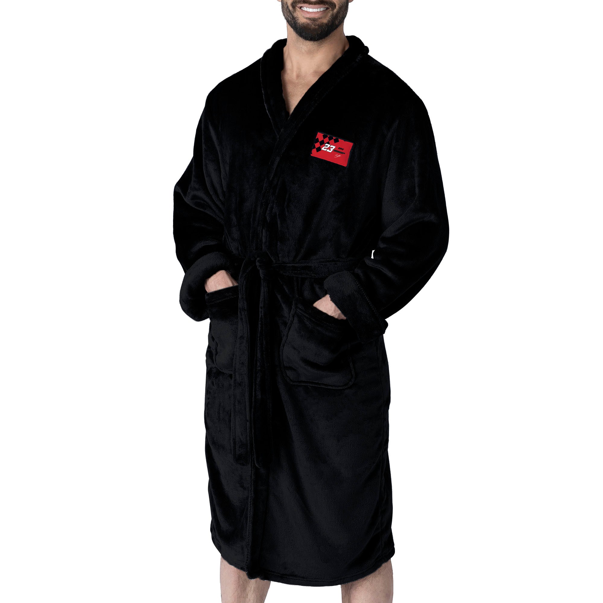 NASCAR Bubba Wallace Fast Track Black Silk Touch Robe Large/XLarge