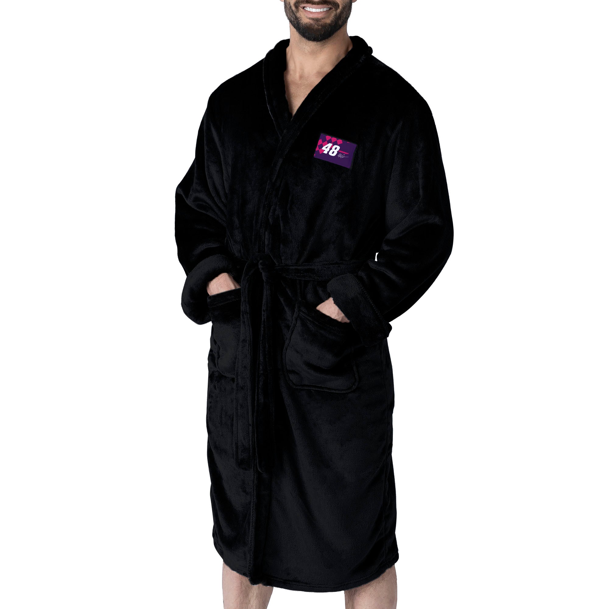 NASCAR Alex Bowman Fast Track Black Silk Touch Robe Large/XLarge