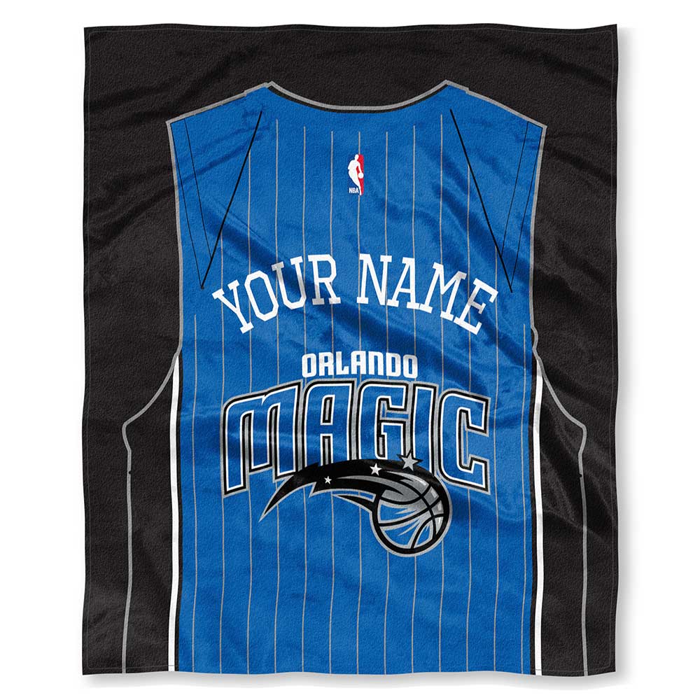 NBA Orlando Magic Jersey Personalized Silk Touch Throw Blanket 50x60 Inches