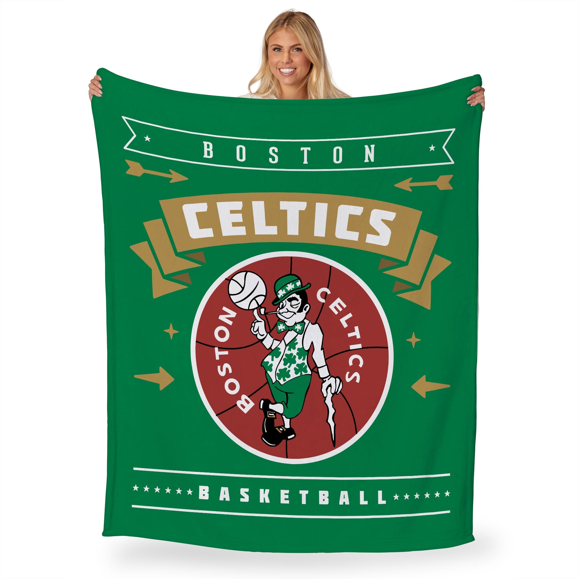 NBA Boston Celtics Hardwood Classic Silk Touch Throw Blanket 50x60 Inches