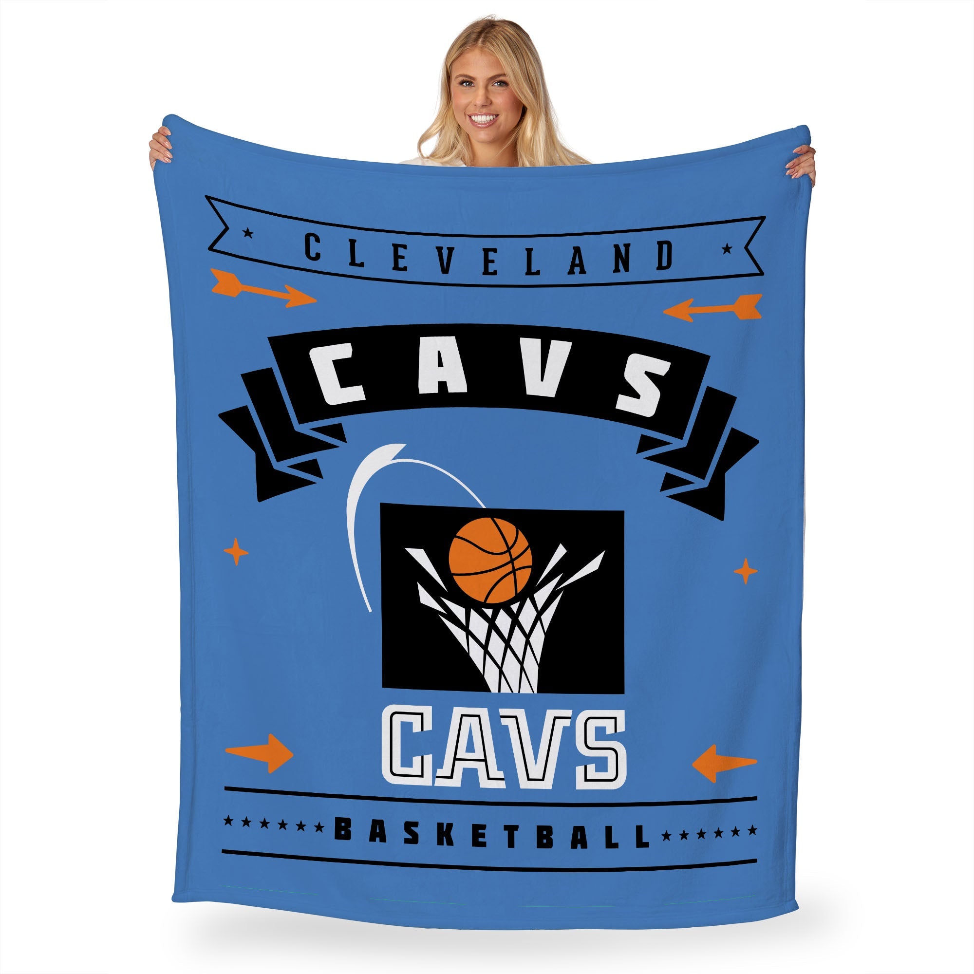 NBA Cleveland Cavaliers Hardwood Classic Silk Touch Throw Blanket 50x60 Inches