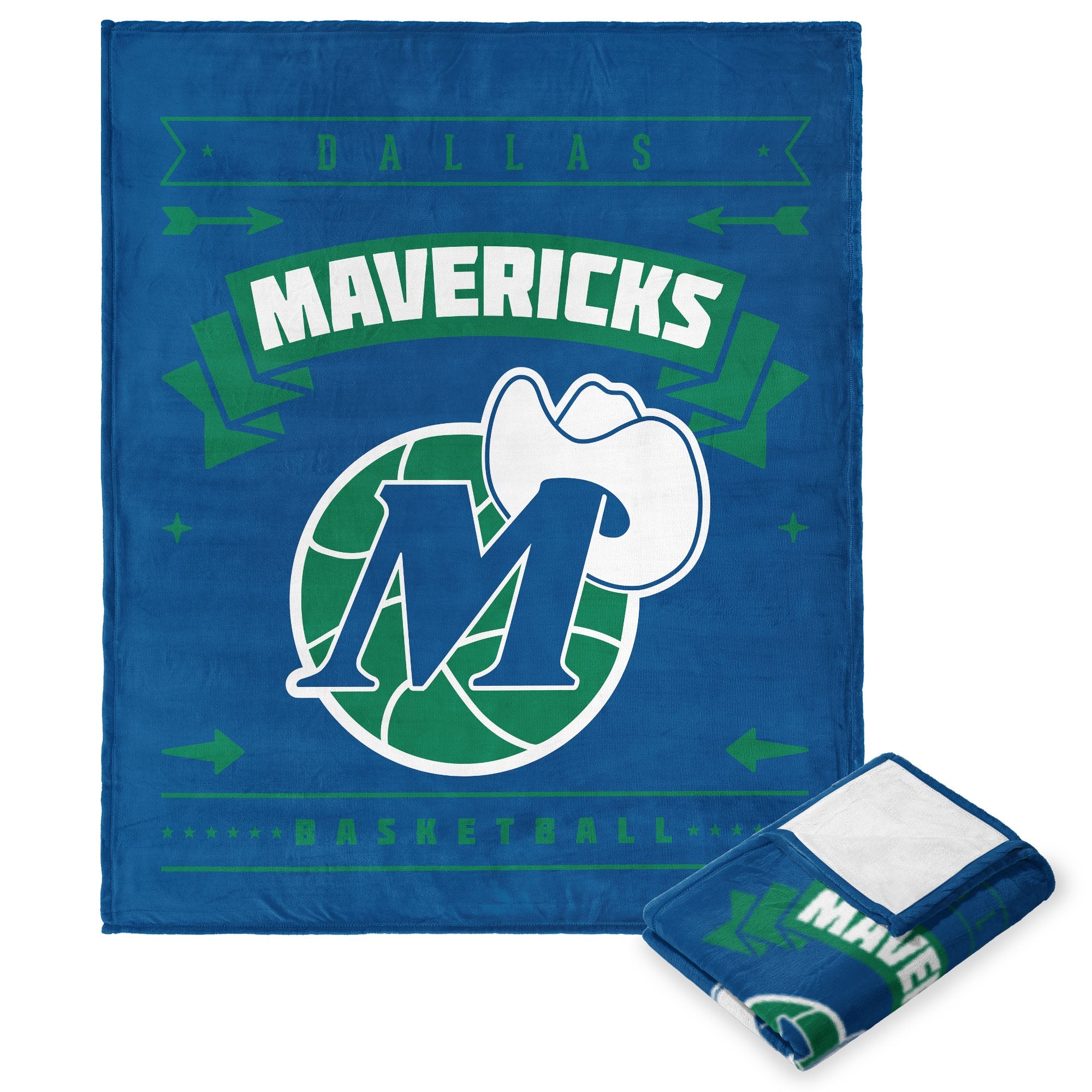 NBA Dallas Mavericks Hardwood Classic Silk Touch Throw Blanket 50x60 Inches