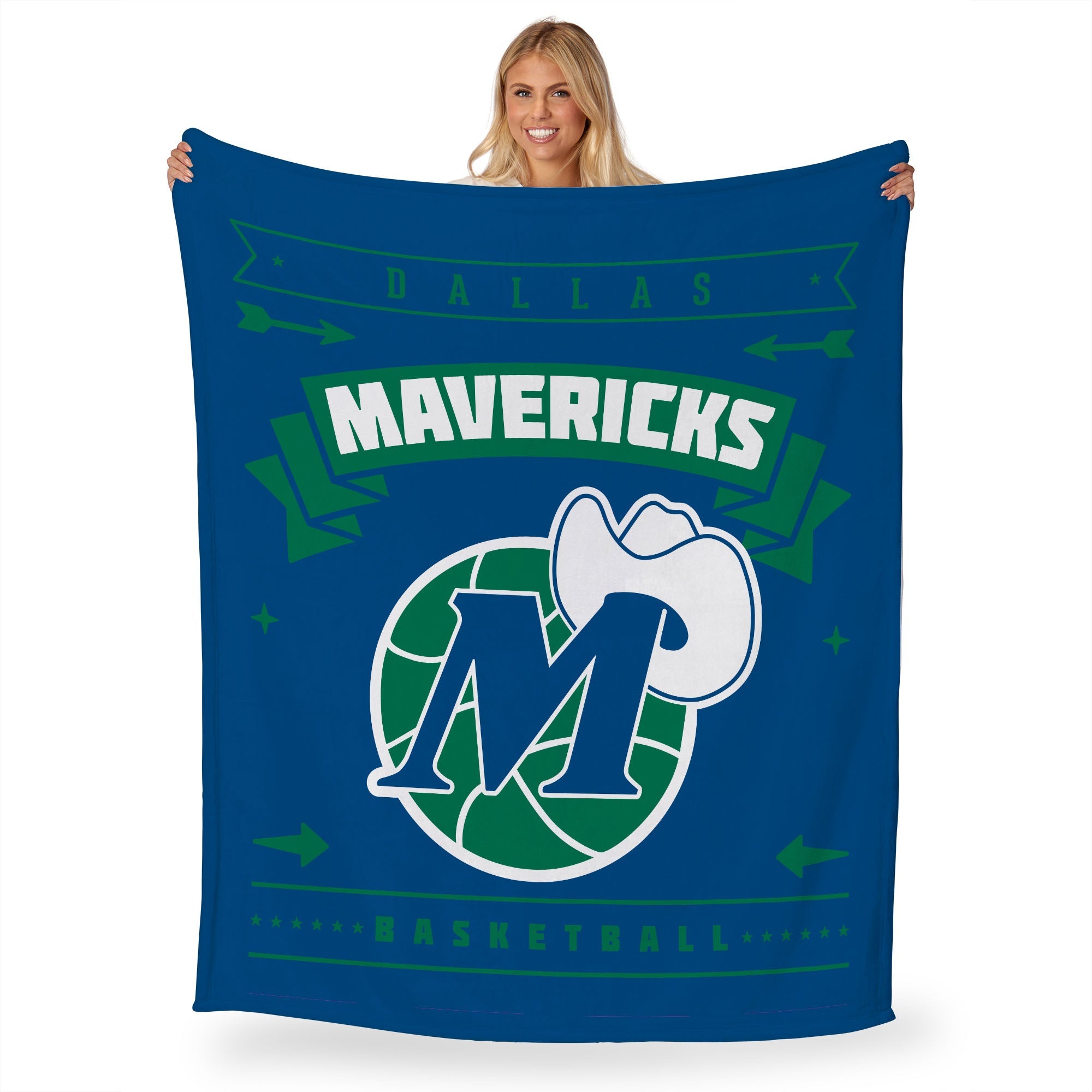 NBA Dallas Mavericks Hardwood Classic Silk Touch Throw Blanket 50x60 Inches