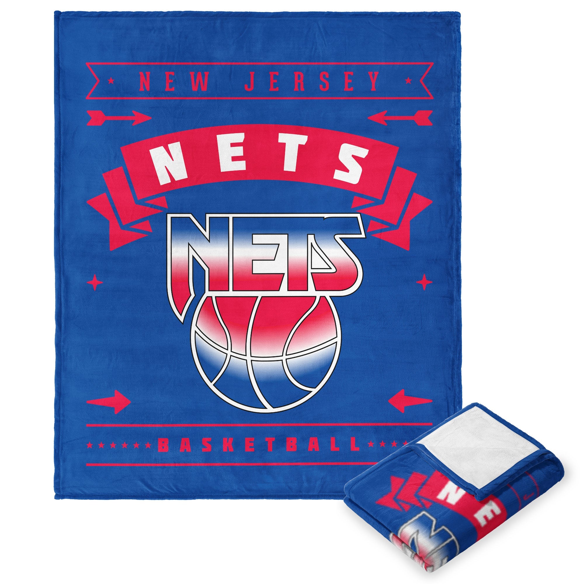 NBA Brooklyn Nets Hardwood Classic Silk Touch Throw Blanket 50x60 Inches