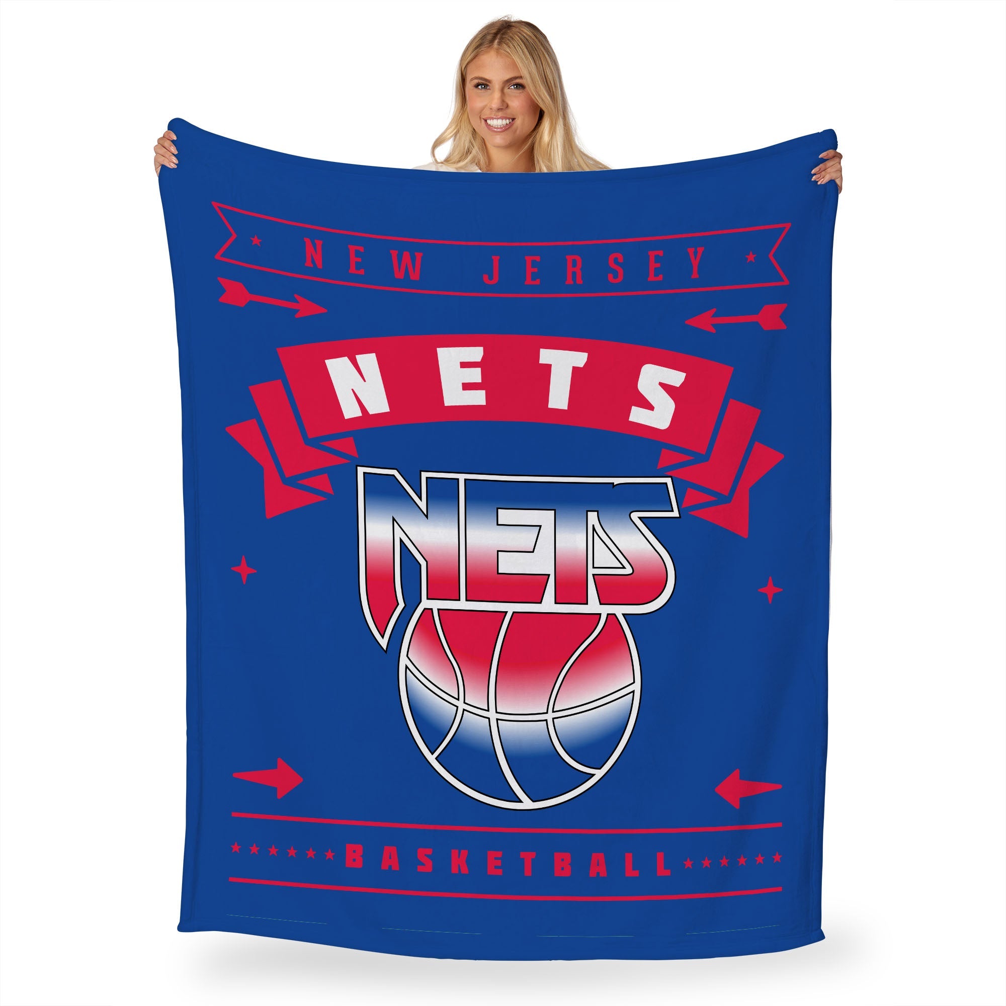 NBA Brooklyn Nets Hardwood Classic Silk Touch Throw Blanket 50x60 Inches