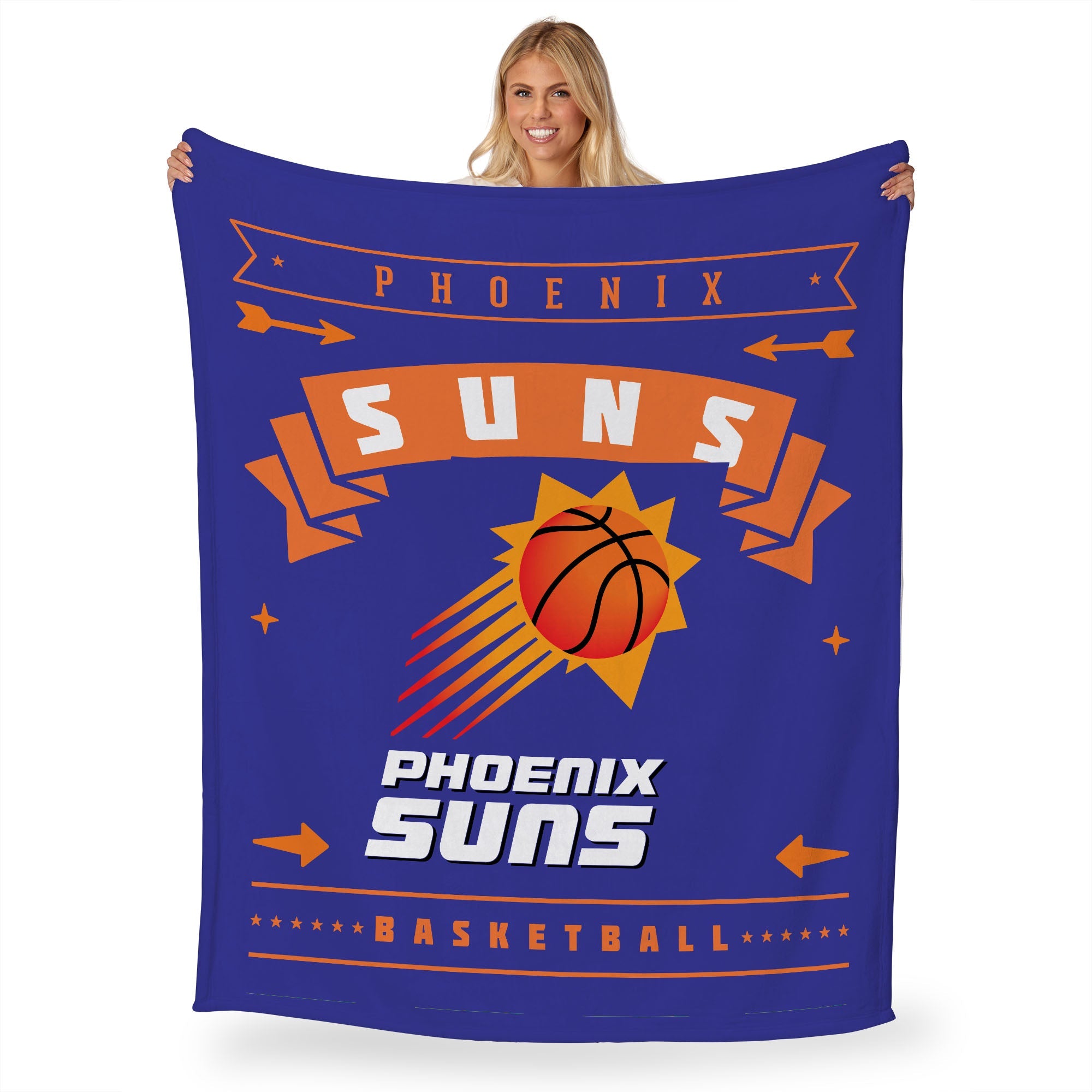 NBA Phoenix Suns Hardwood Classic Silk Touch Throw Blanket 50x60 Inches