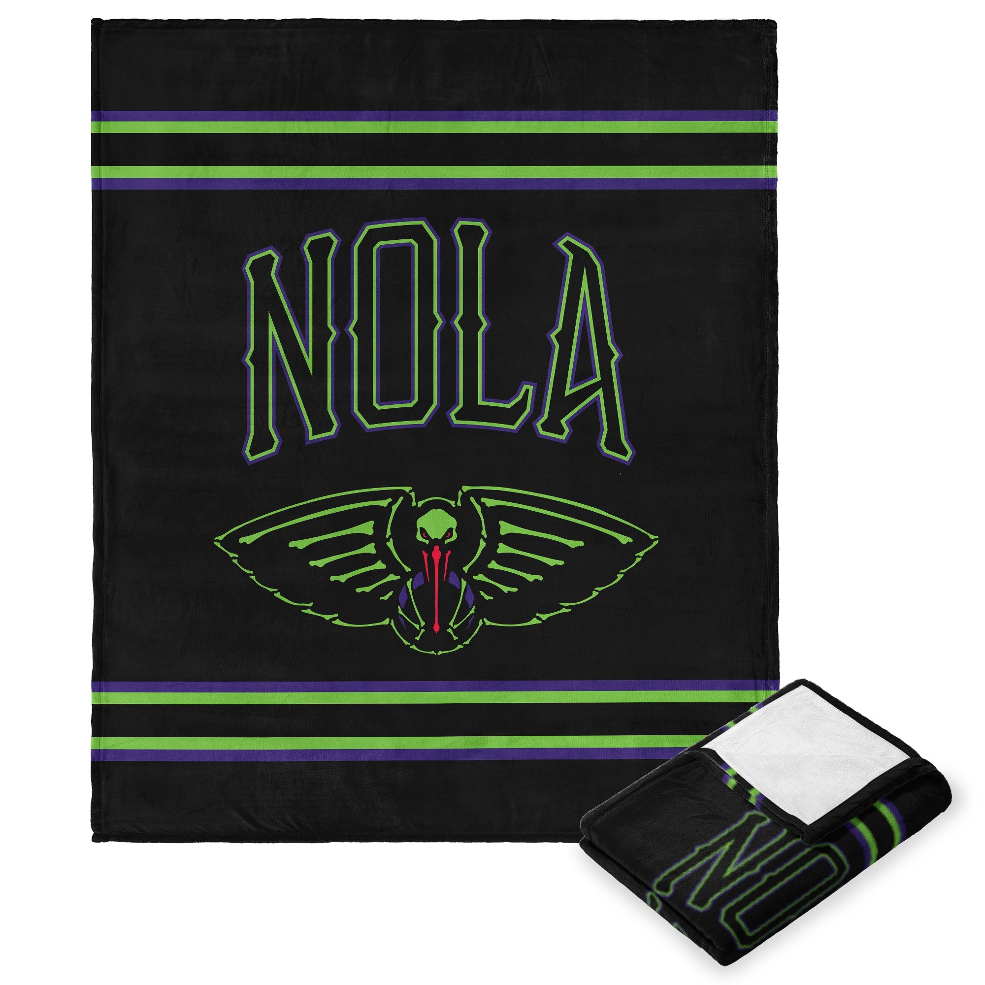 NBA New Orleans Pelicans City Edition 23-24 Silk Touch Throw Blanket 50x60 Inches