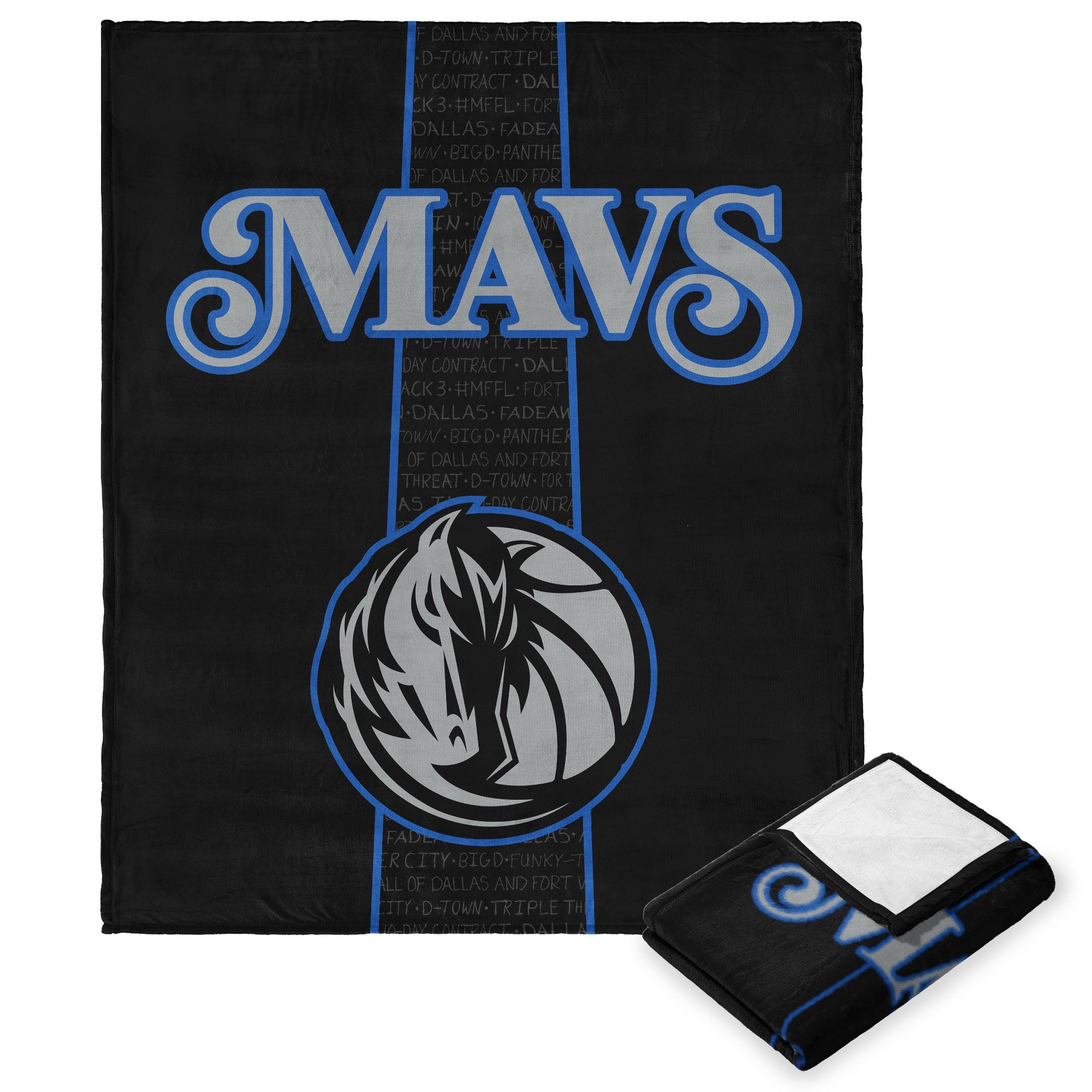 NBA Dallas Mavericks City Edition 23-24 Silk Touch Throw Blanket 50x60 Inches