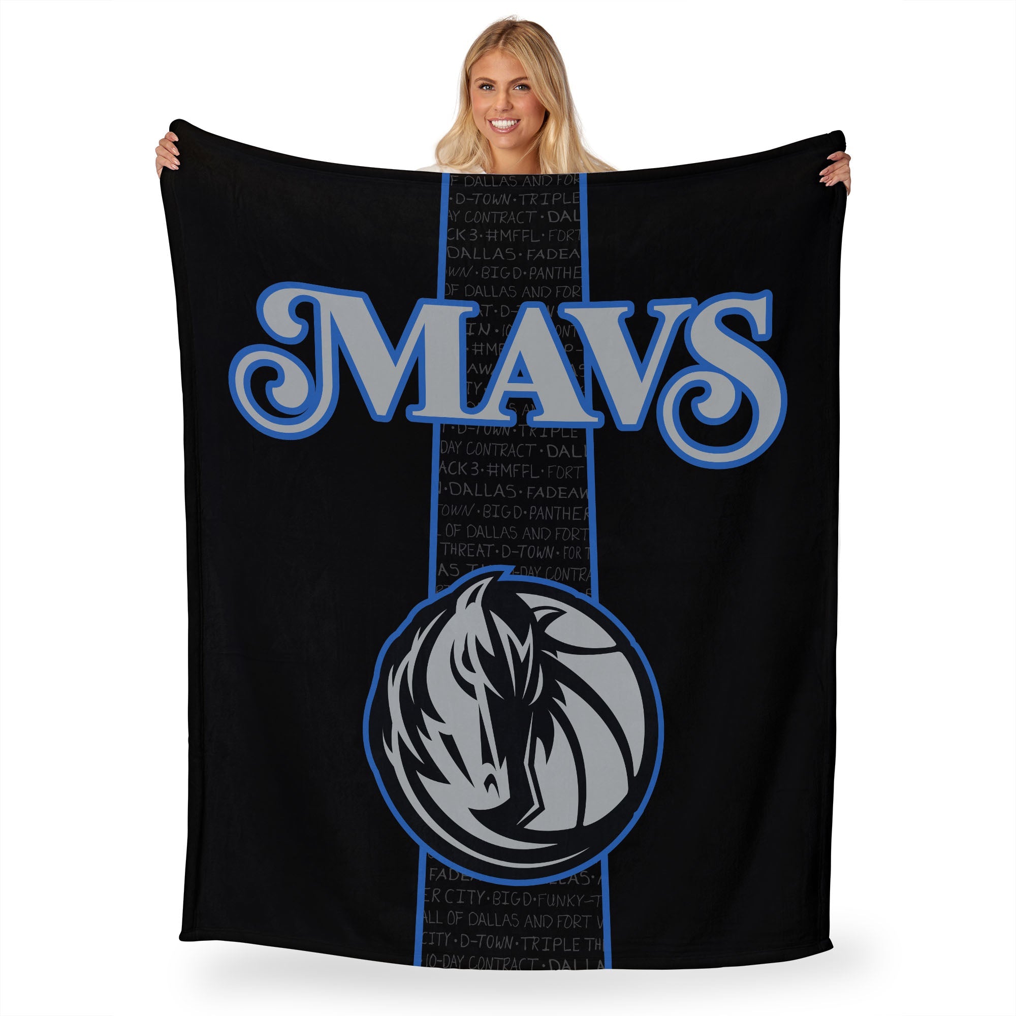 NBA Dallas Mavericks City Edition 23-24 Silk Touch Throw Blanket 50x60 Inches