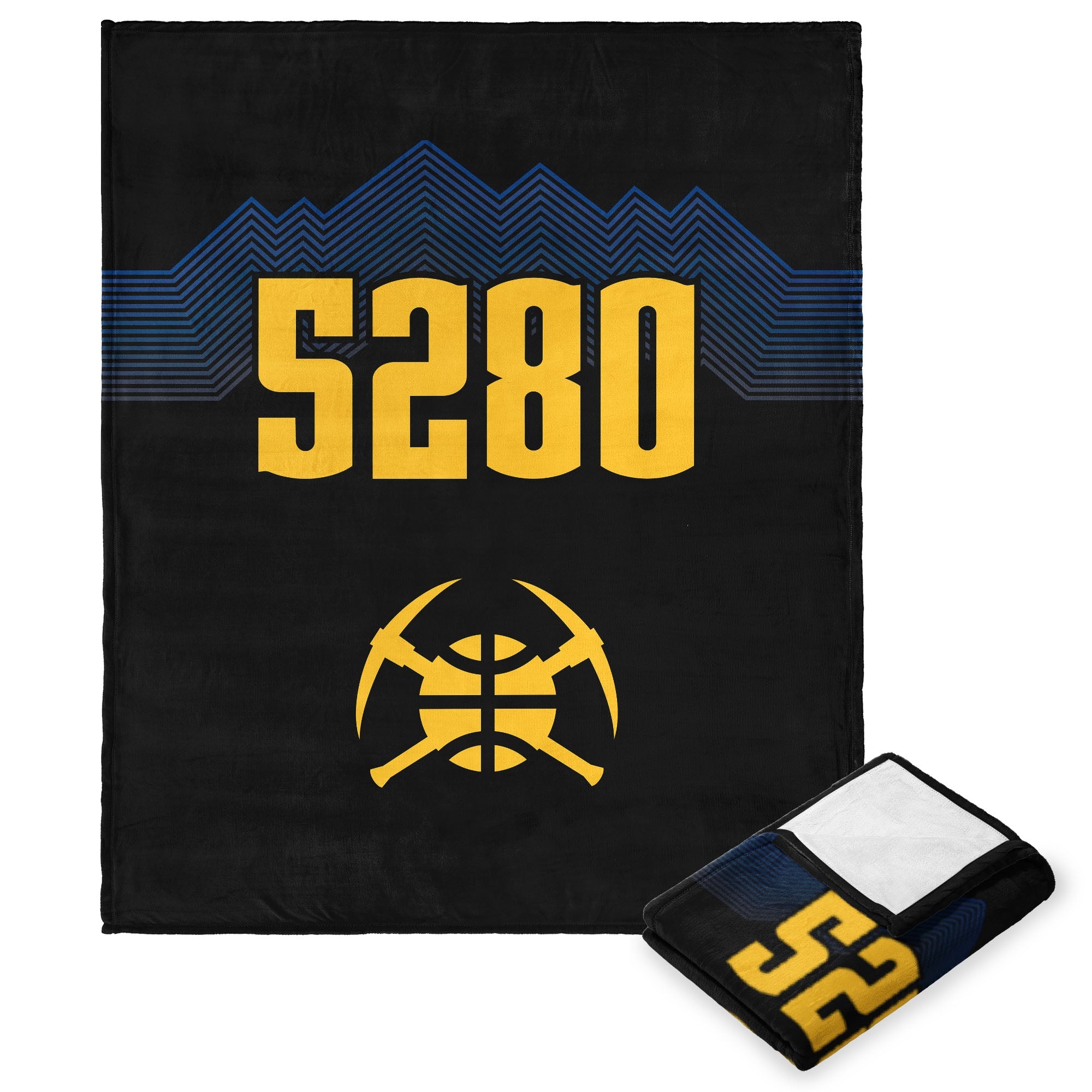 NBA Denver Nuggets City Edition 23-24 Silk Touch Throw Blanket 50x60 Inches