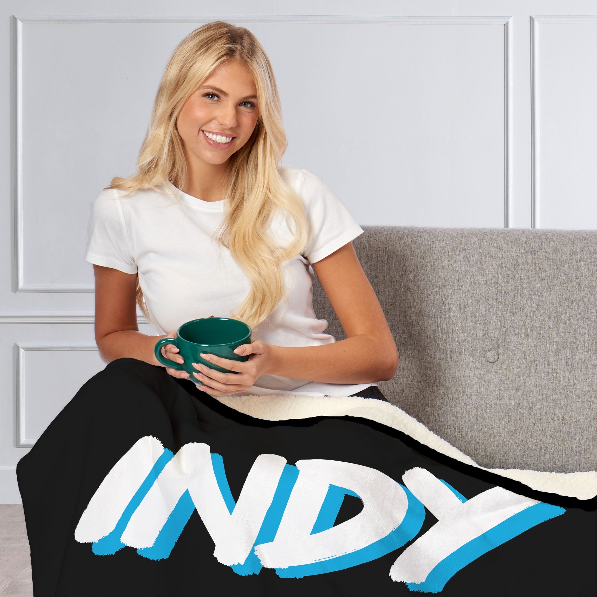 NBA Indiana Pacers City Edition 23-24 Silk Touch Sherpa Throw Blanket 50x60 Inches