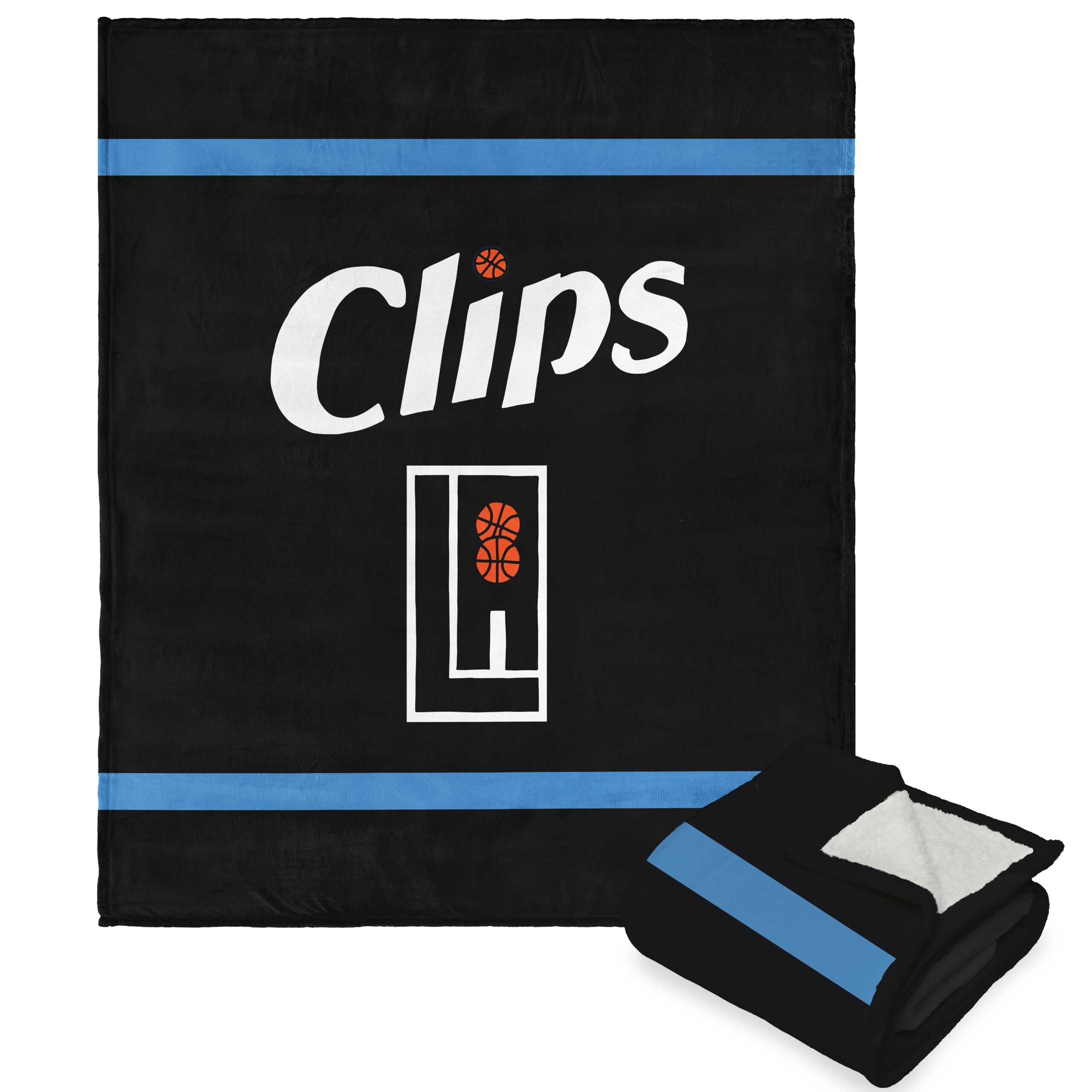 NBA Los Angeles Clippers City Edition 23-24 Silk Touch Sherpa Throw Blanket 50x60 Inches