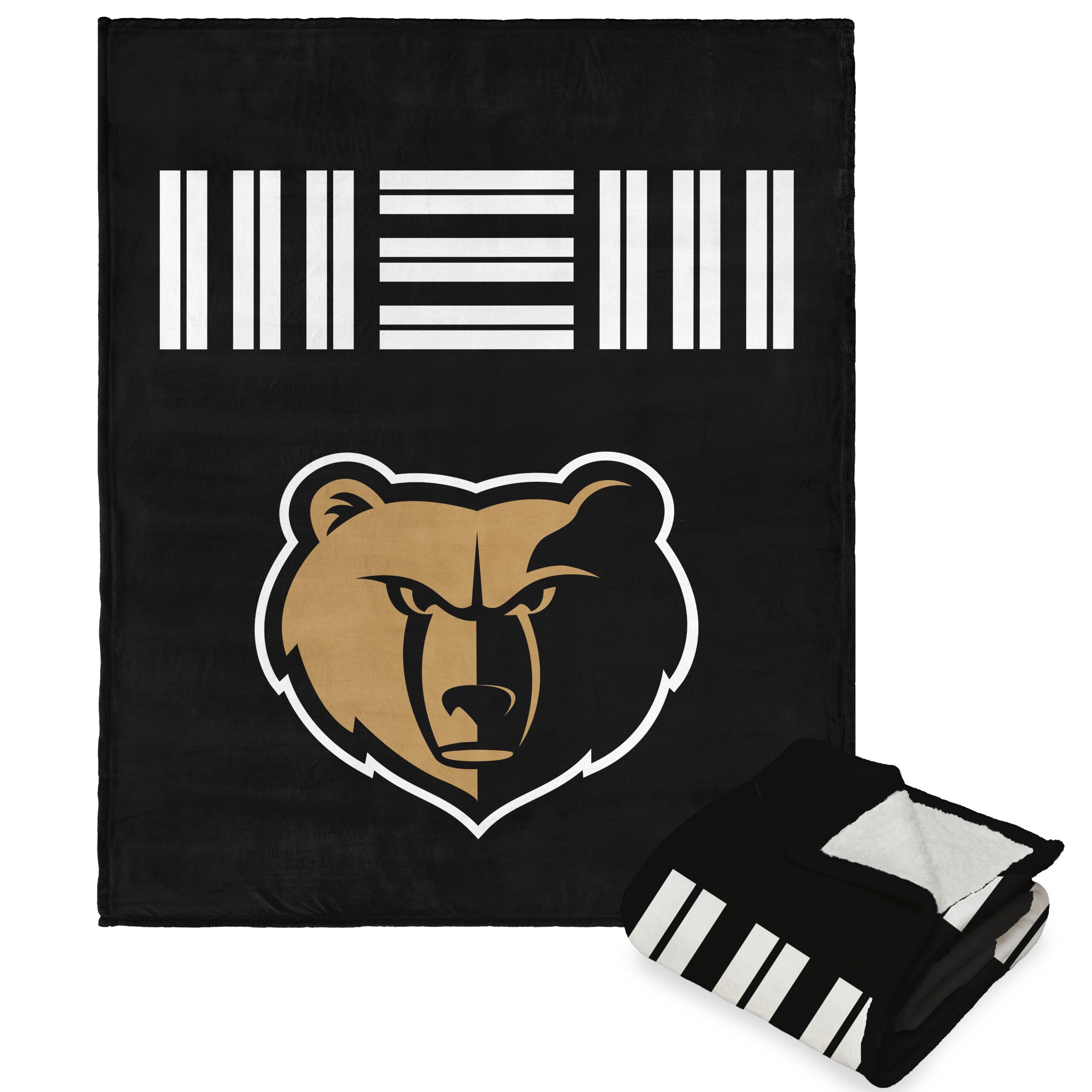 NBA Memphis Grizzlies City Edition 23-24 Silk Touch Sherpa Throw Blanket 50x60 Inches