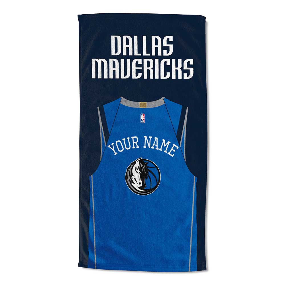 NBA Dallas Mavericks Jersey Personalized Beach Towel 30x60 Inches
