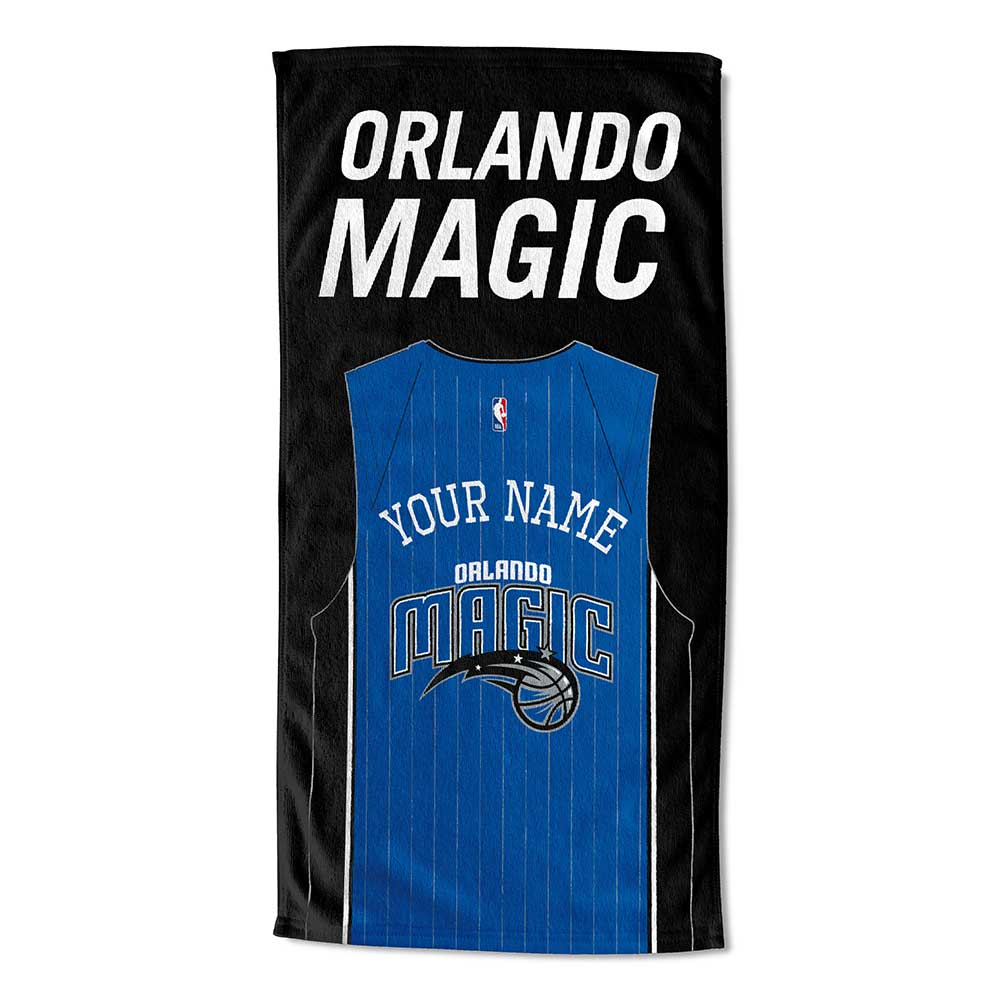 NBA Orlando Magic Jersey Personalized Beach Towel 30x60 Inches