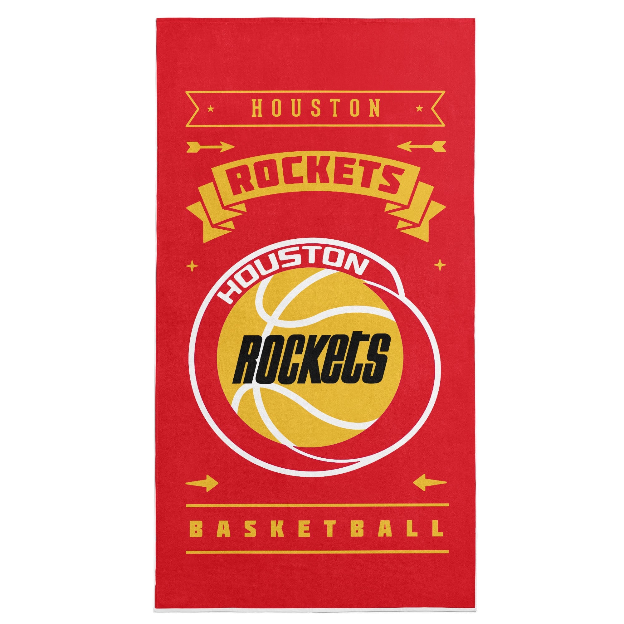 NBA Houston Rockets Hardwood Classics Beach Towel 30x60 Inches