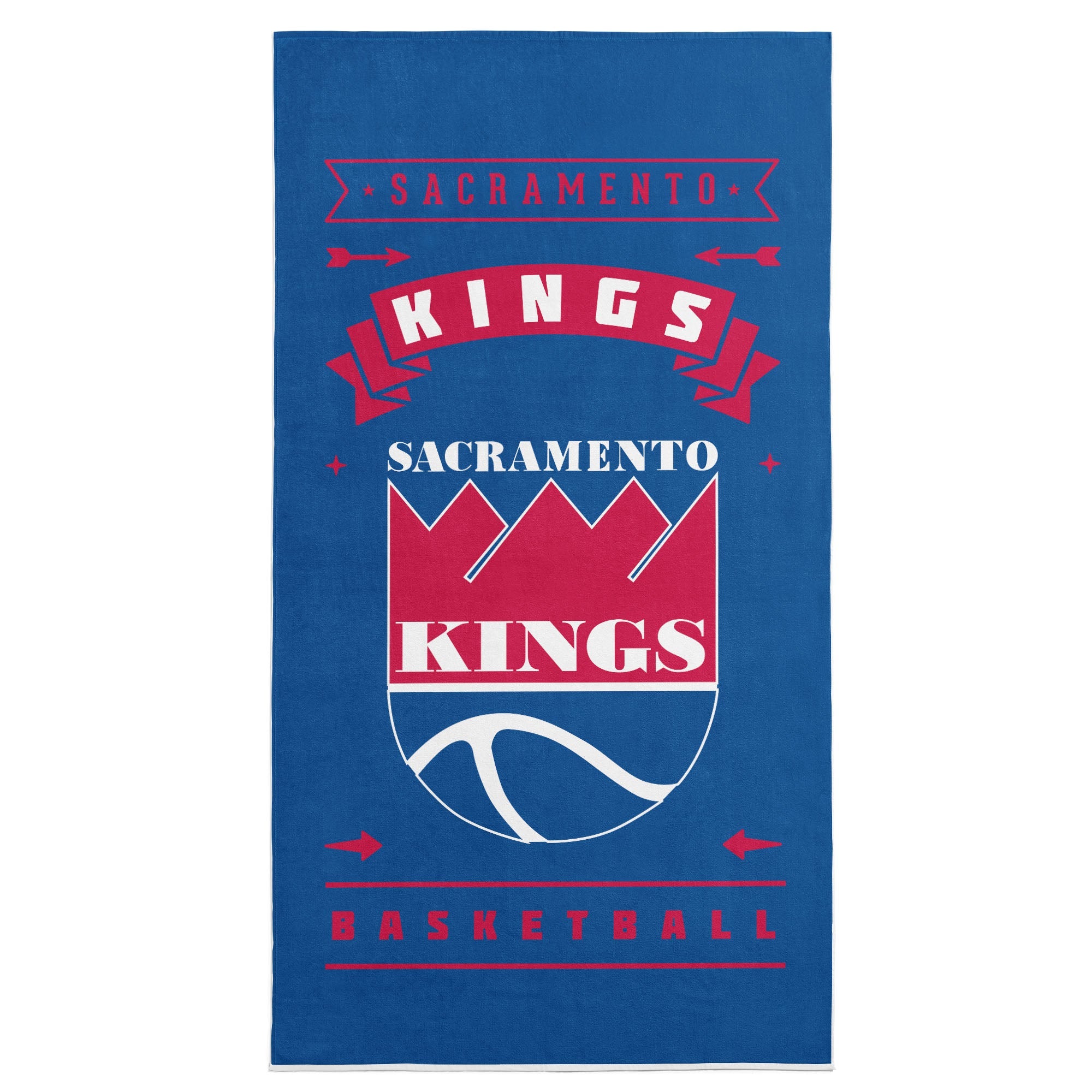 NBA Sacramento Kings Hardwood Classics Beach Towel 30x60 Inches