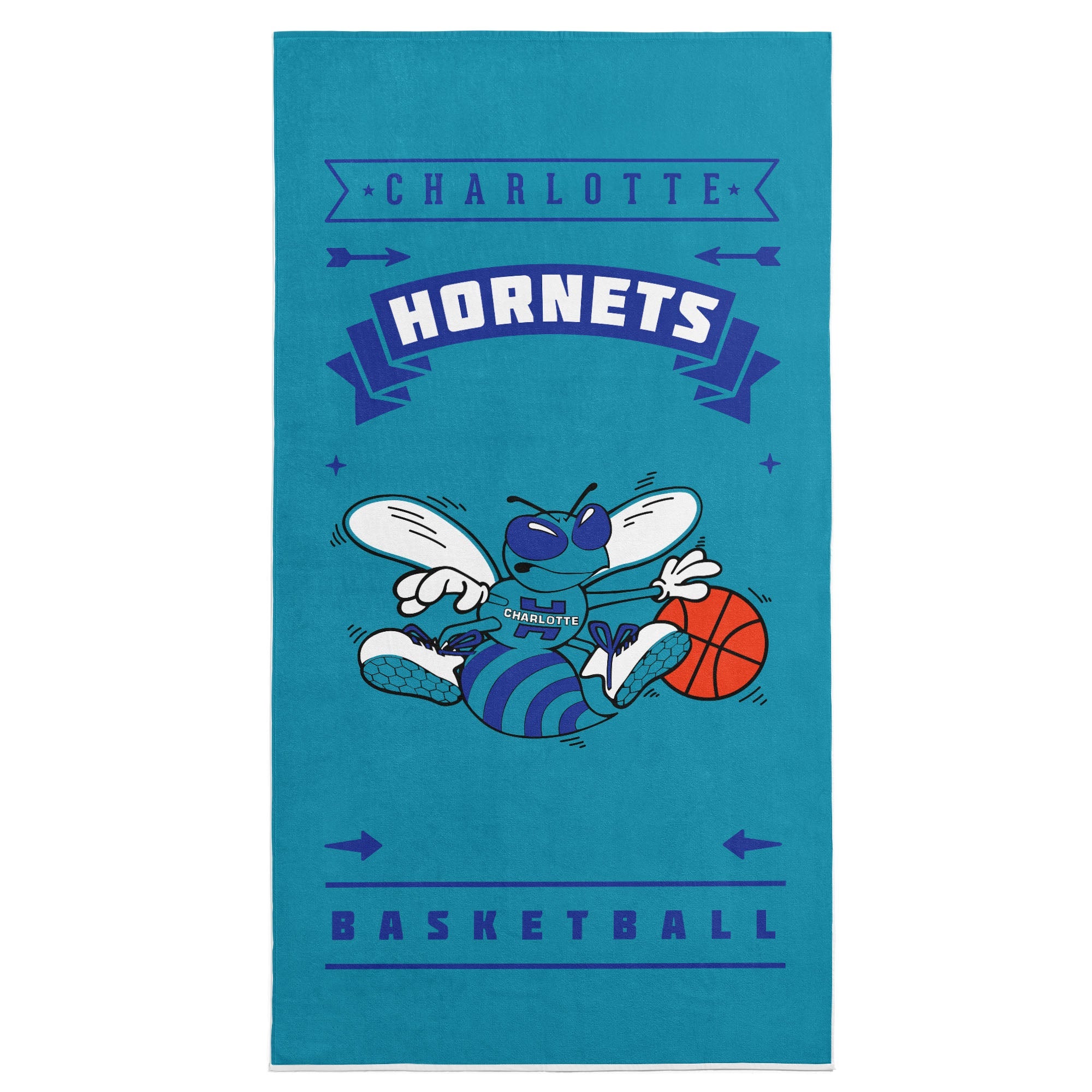 NBA Charlotte Hornets Hardwood Classics Beach Towel 30x60 Inches