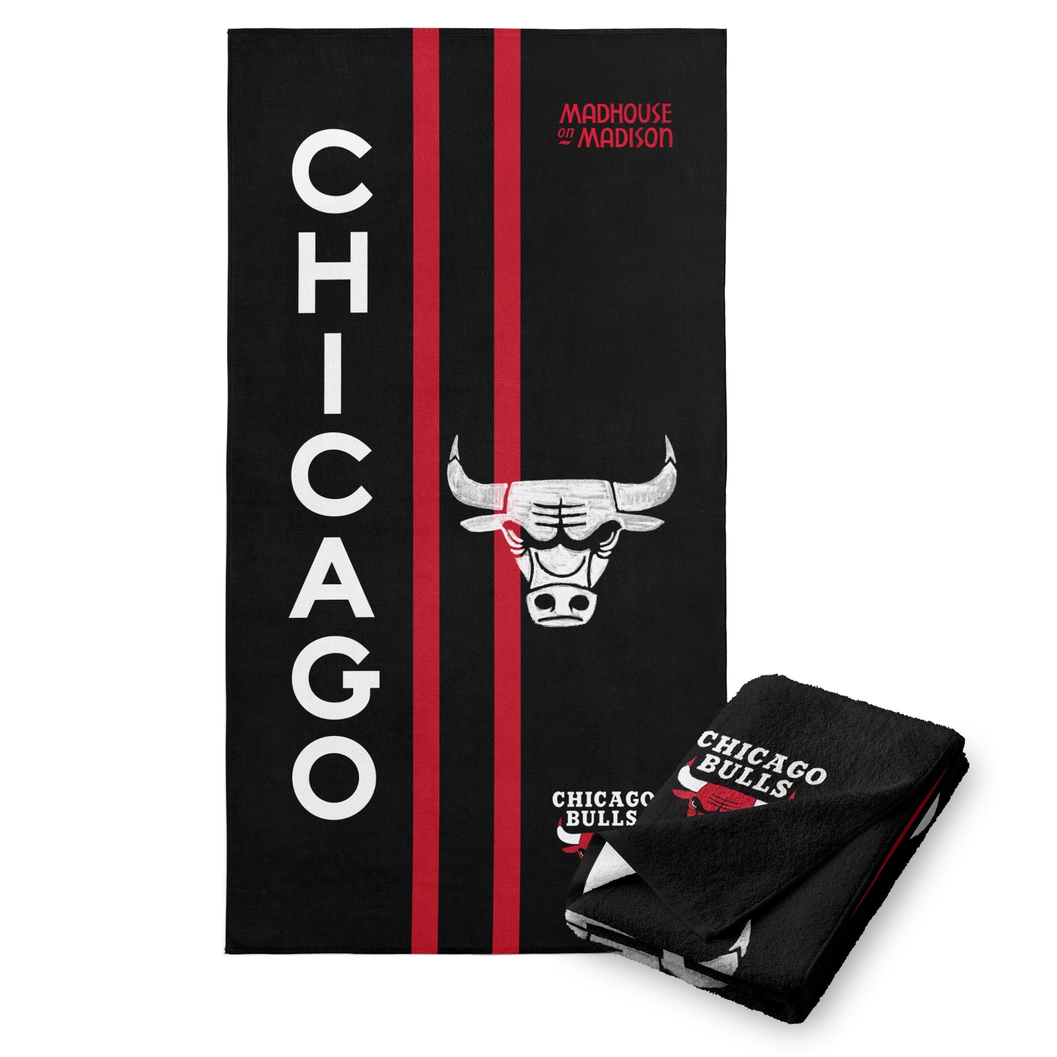 NBA Chicago Bulls City Edition 23-24 Beach Towel 30x60 Inches