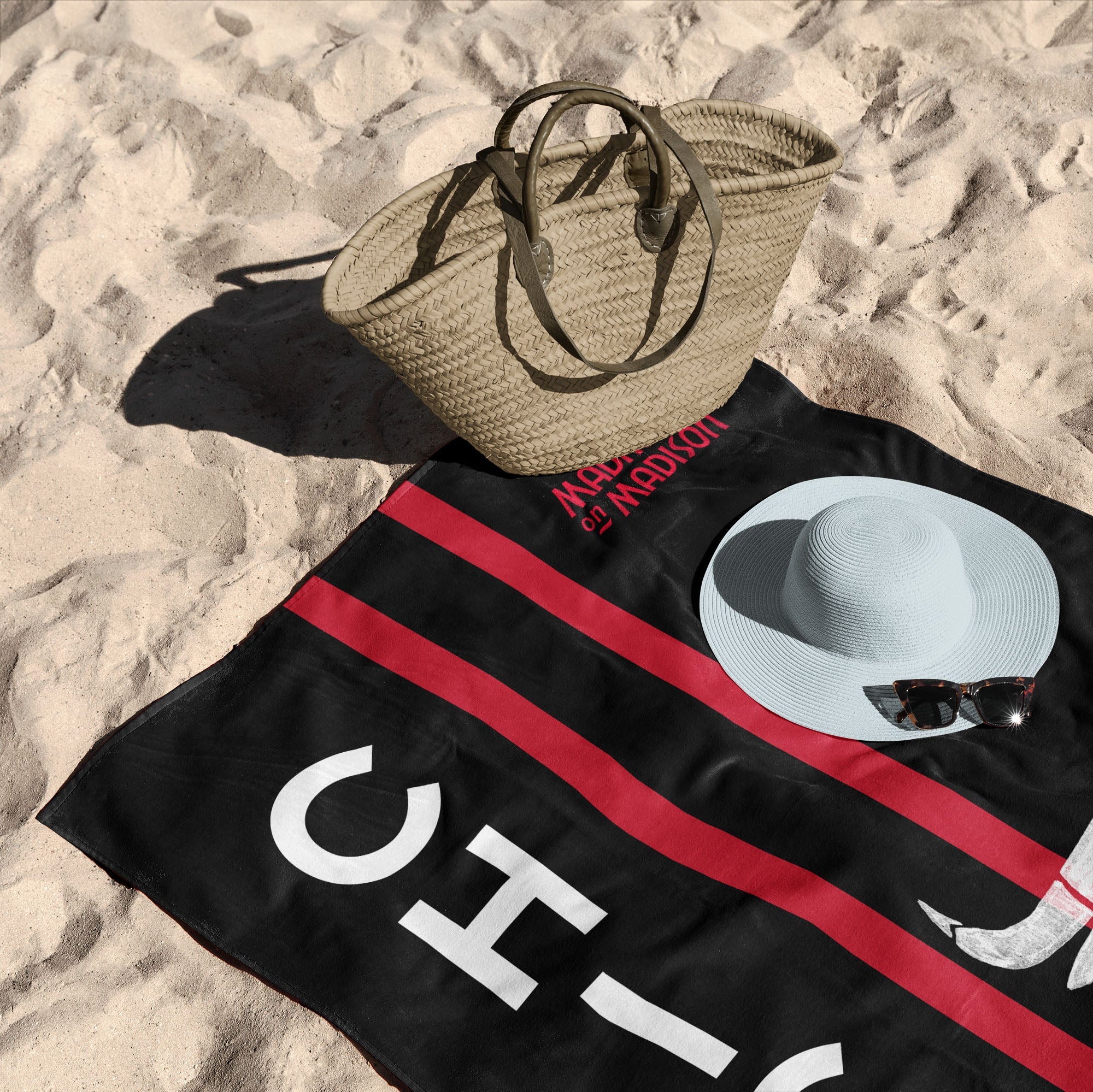 NBA Chicago Bulls City Edition 23-24 Beach Towel 30x60 Inches