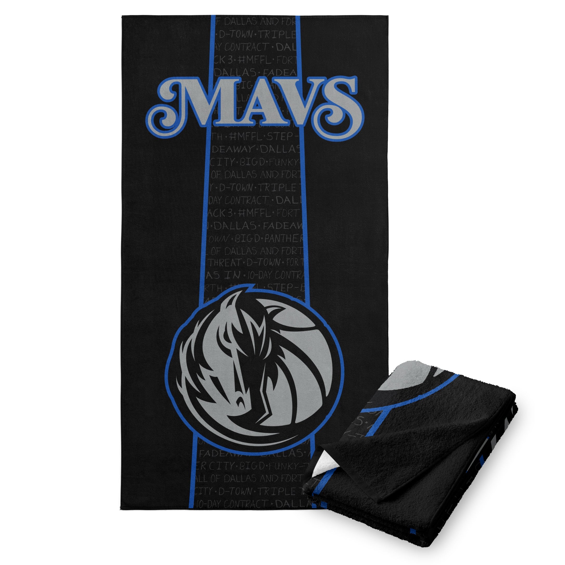 NBA Dallas Mavericks City Edition 23-24 Beach Towel 30x60 Inches
