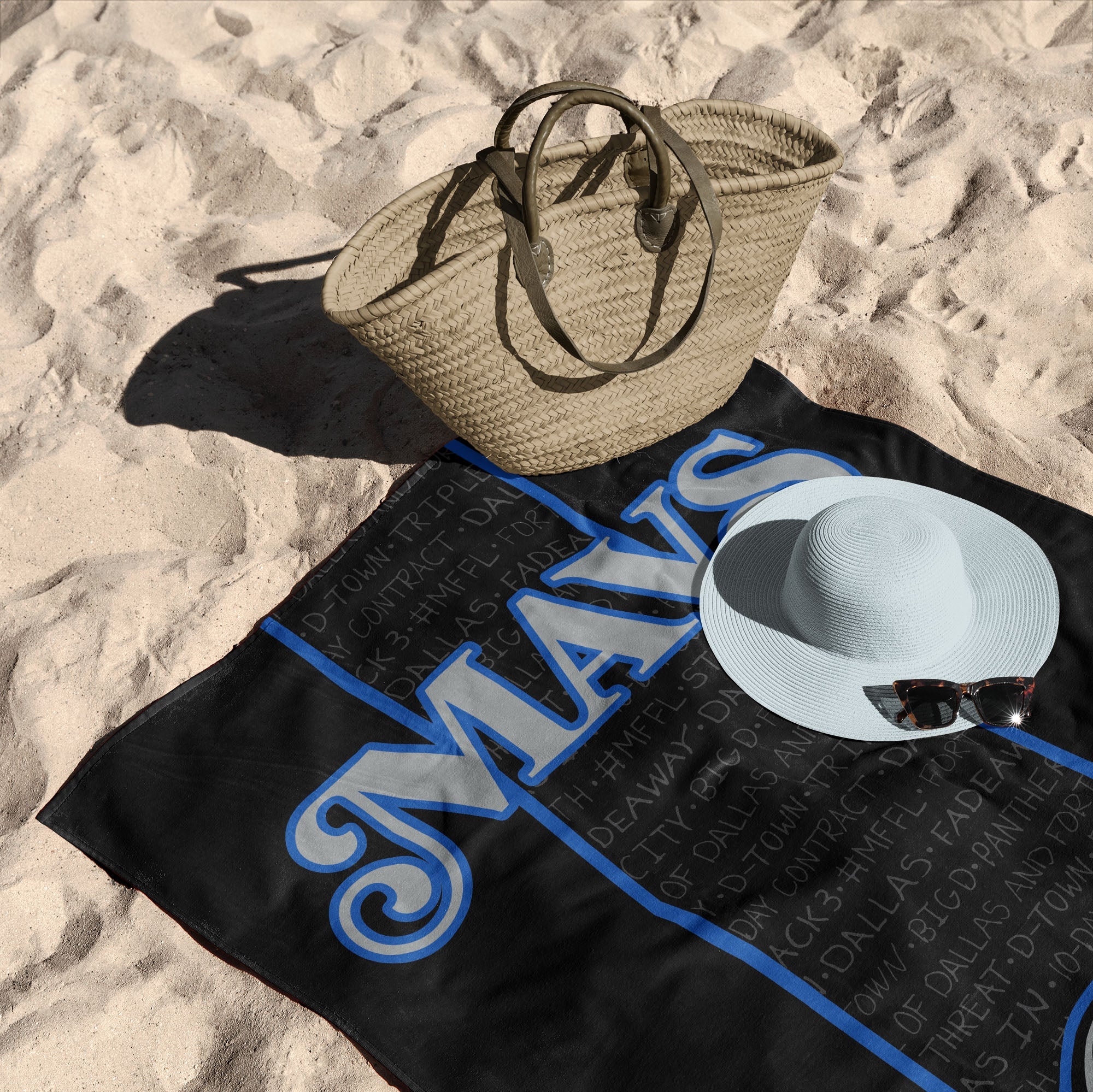 NBA Dallas Mavericks City Edition 23-24 Beach Towel 30x60 Inches