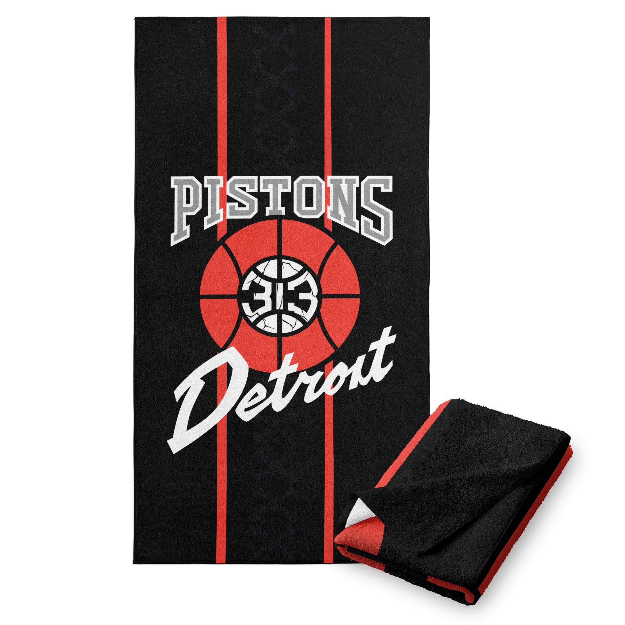 NBA Detroit Pistons City Edition 23-24 Beach Towel 30x60 Inches