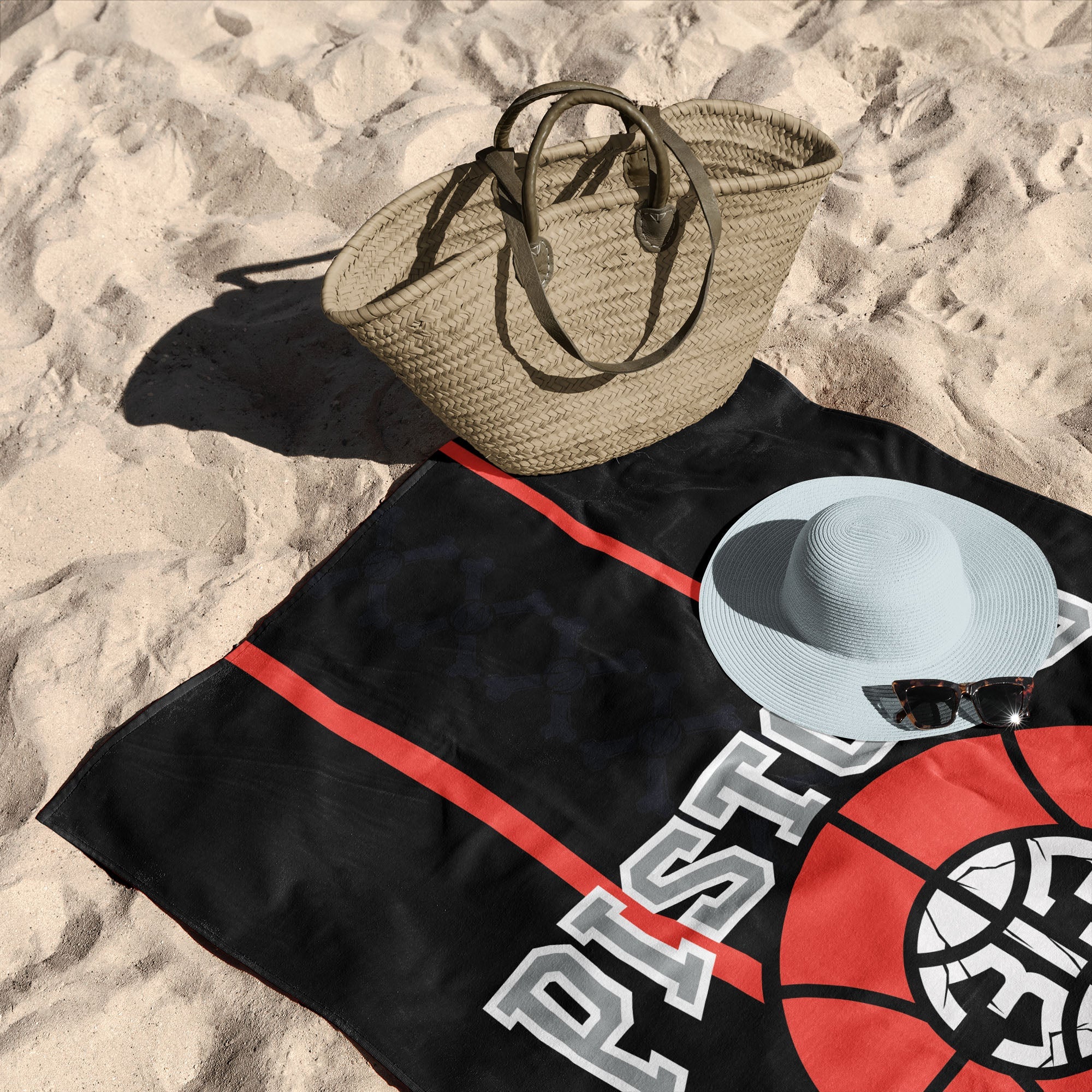 NBA Detroit Pistons City Edition 23-24 Beach Towel 30x60 Inches