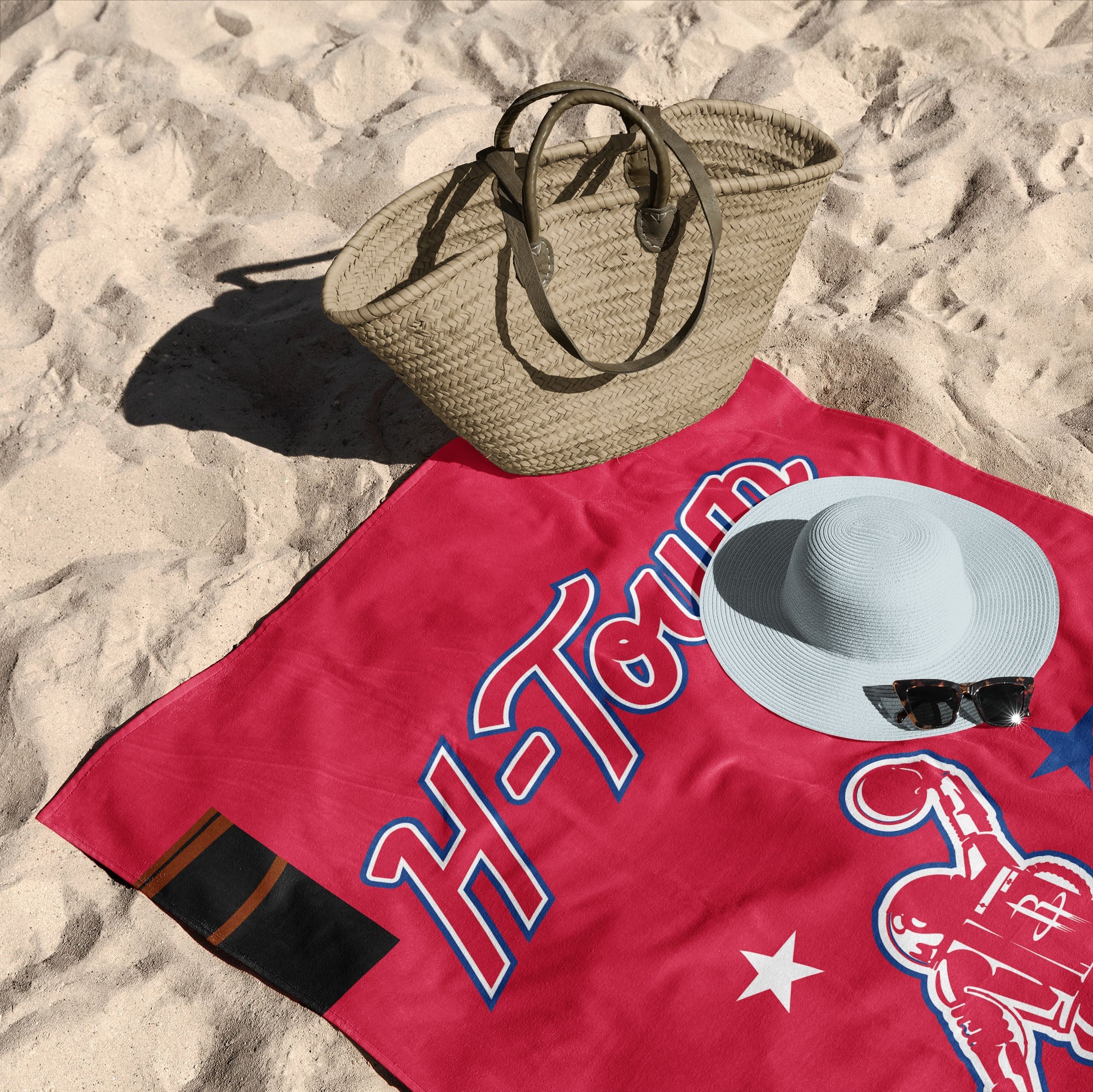 NBA Houston Rockets City Edition 23-24 Beach Towel 30x60 Inches